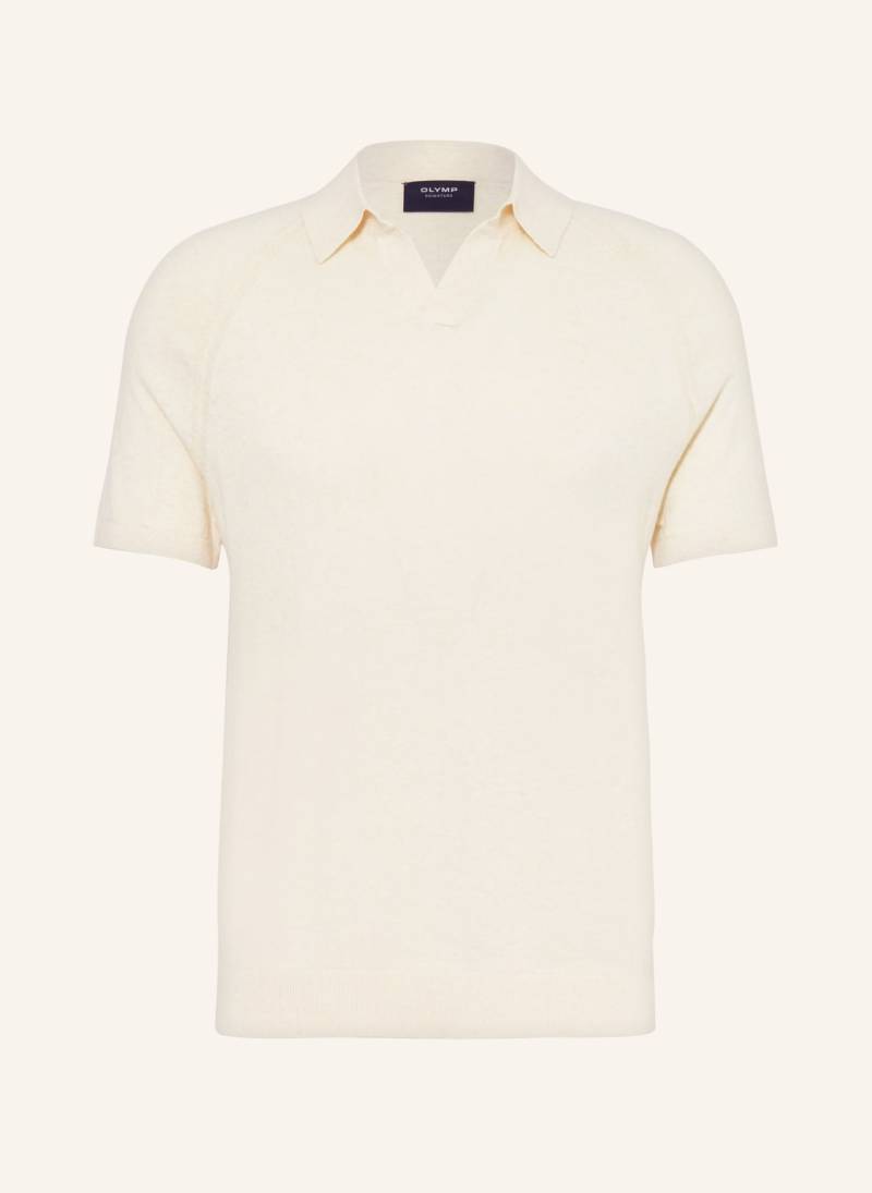 Olymp Signature Strick-Poloshirt weiss von OLYMP SIGNATURE