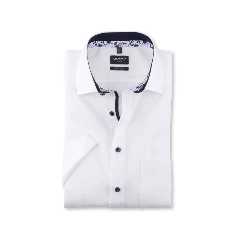 Hemd, Modern Fit, Kurzarm Herren Weiss 38 von OLYMP