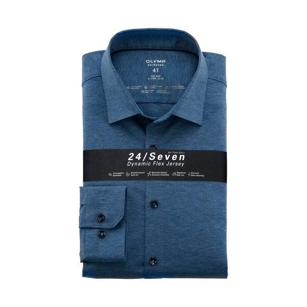 Hemd, Slim Fit, Langarm Herren Blau 38 von OLYMP