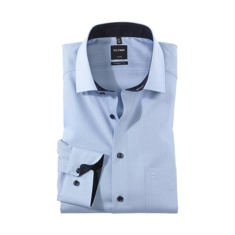 Hemd, Modern Fit, Langarm Herren Hellblau 41 von OLYMP