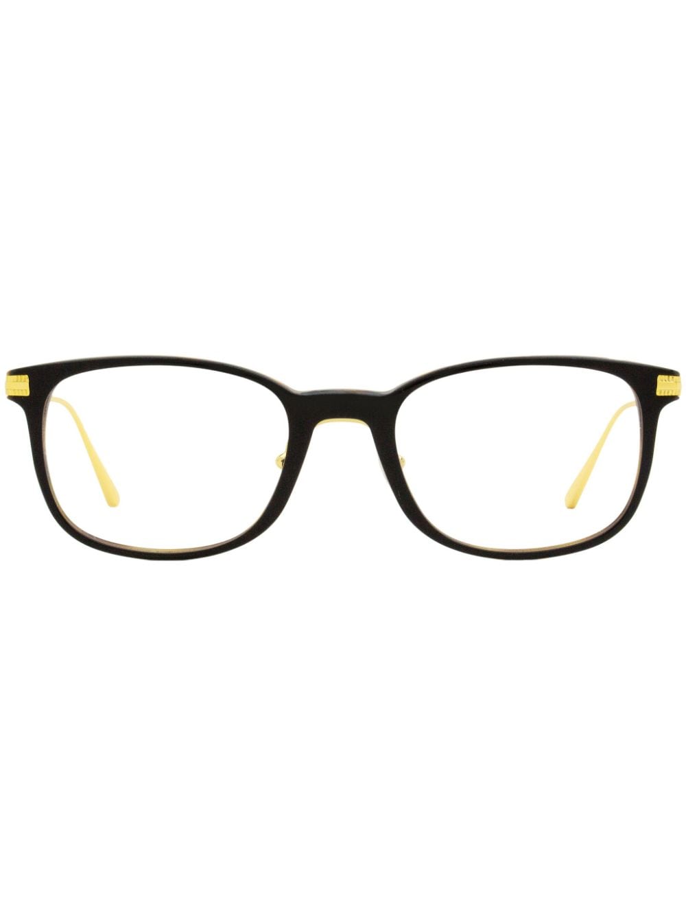 OMEGA EYEWEAR rectangle-frame glasses - Black von OMEGA EYEWEAR
