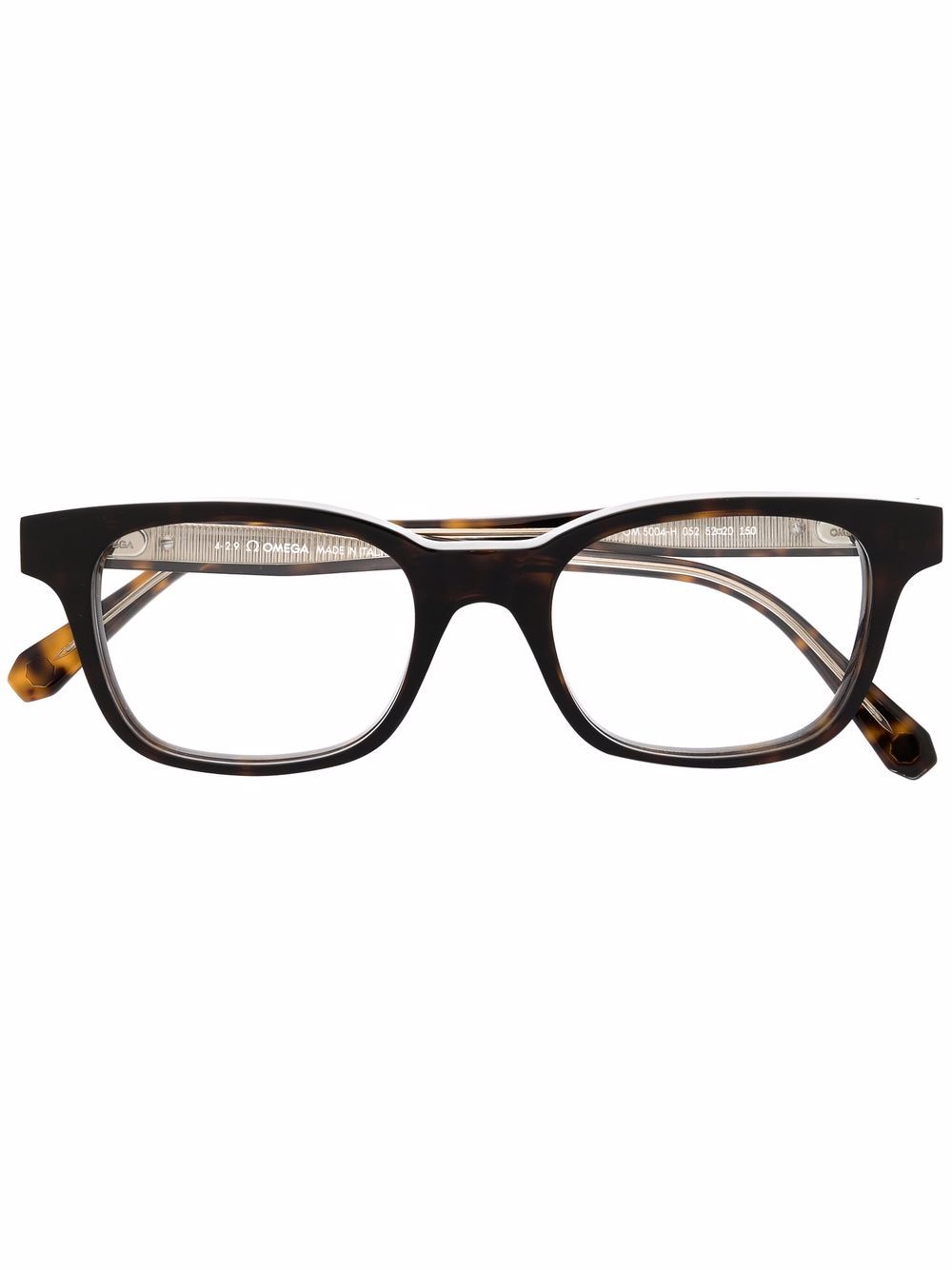 OMEGA EYEWEAR tortoiseshell-effect optical glasses - Brown von OMEGA EYEWEAR