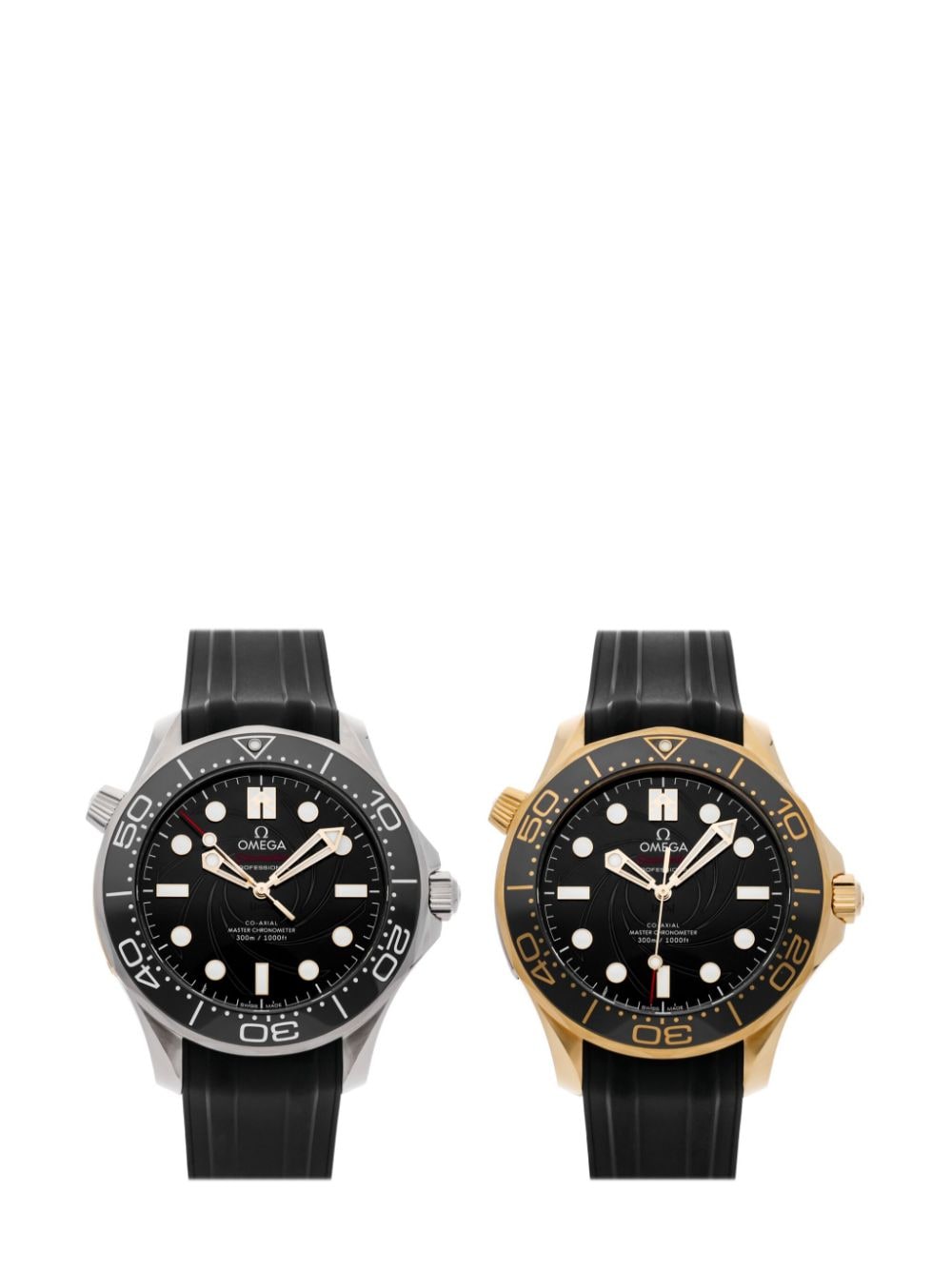 OMEGA pre-owned Seamaster Diver James Bond Limited Edition 42mm (set of two) - Black von OMEGA