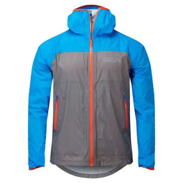 OMM - Halo + Jacket With Pockets - Laufjacke Gr M blau/grau von OMM