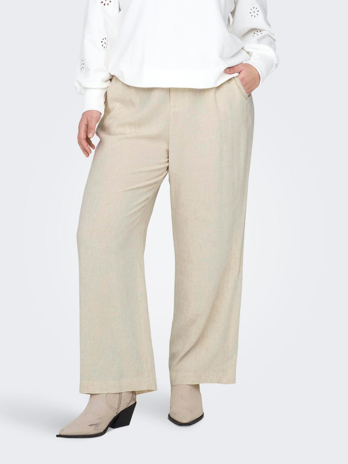 ONLY CARMAKOMA Anzughose »CARAGNES MW LINEN BL MEL PANT TLR« ONLY CARMAKOMA Anzughose »CARAGNES MW LINEN BL MEL PANT TLR« von ONLY CARMAKOMA