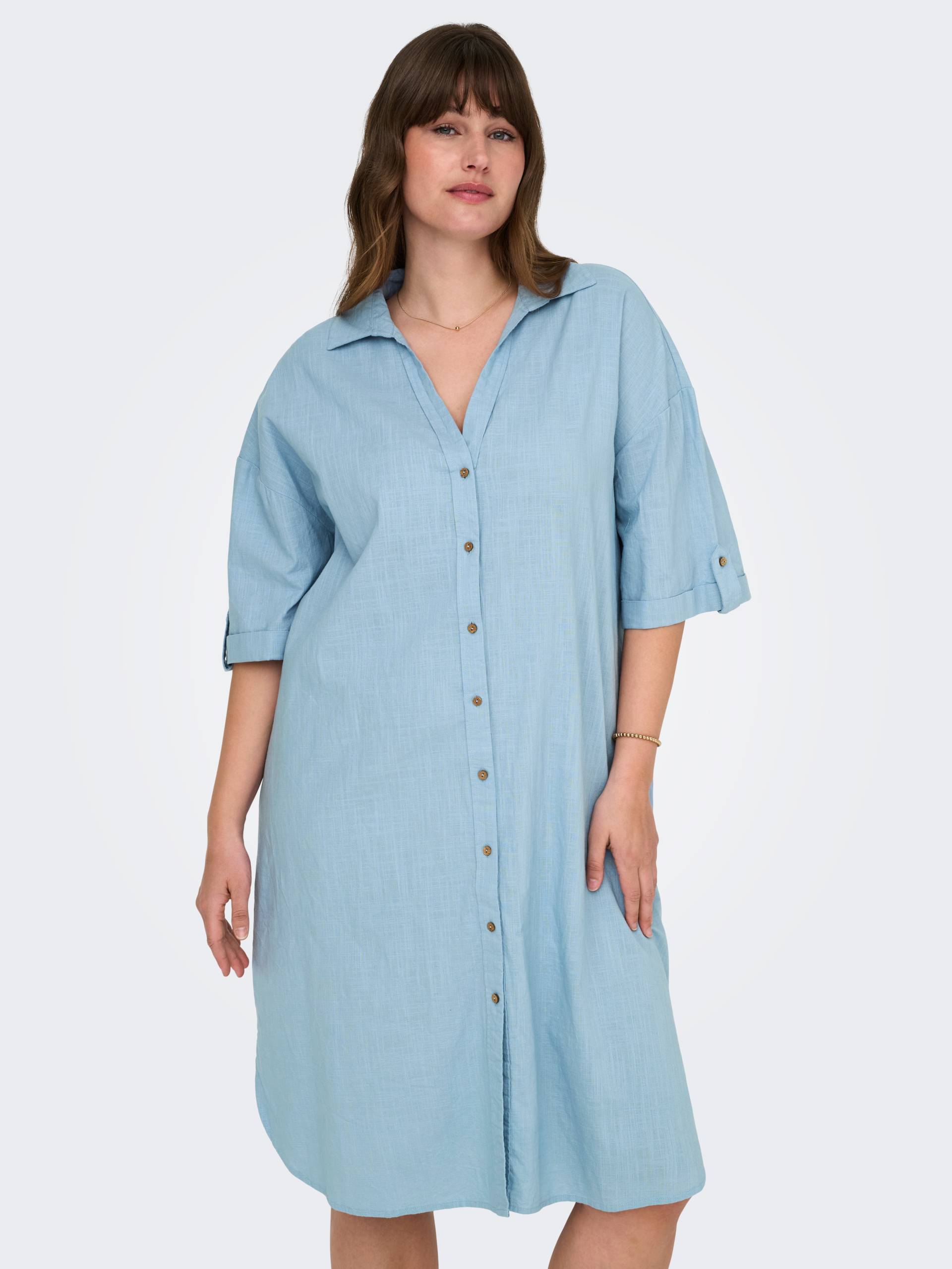 ONLY CARMAKOMA Blusenkleid »CARCOCO SS BLK SHIRT DRESS WVN« von ONLY CARMAKOMA