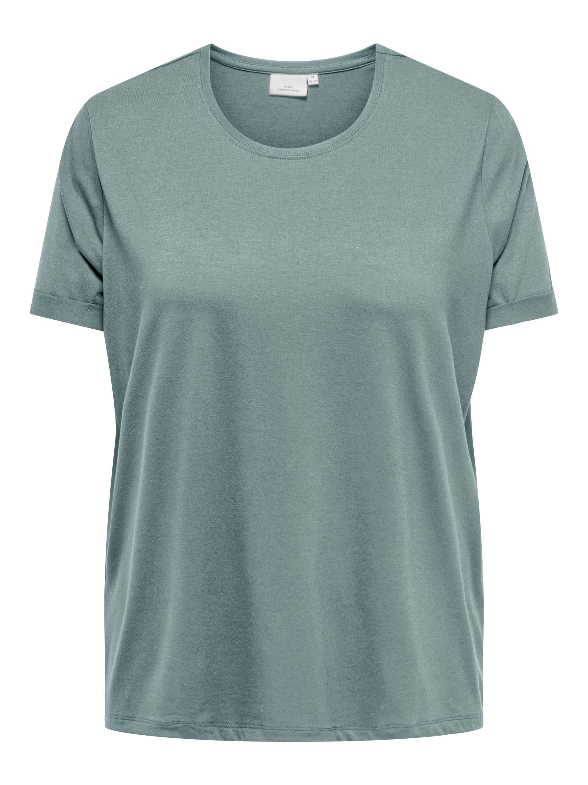 ONLY CARMAKOMA Kurzarmshirt »CARMOSTER S/S FOLD UP TOP JRS NOOS« von ONLY CARMAKOMA