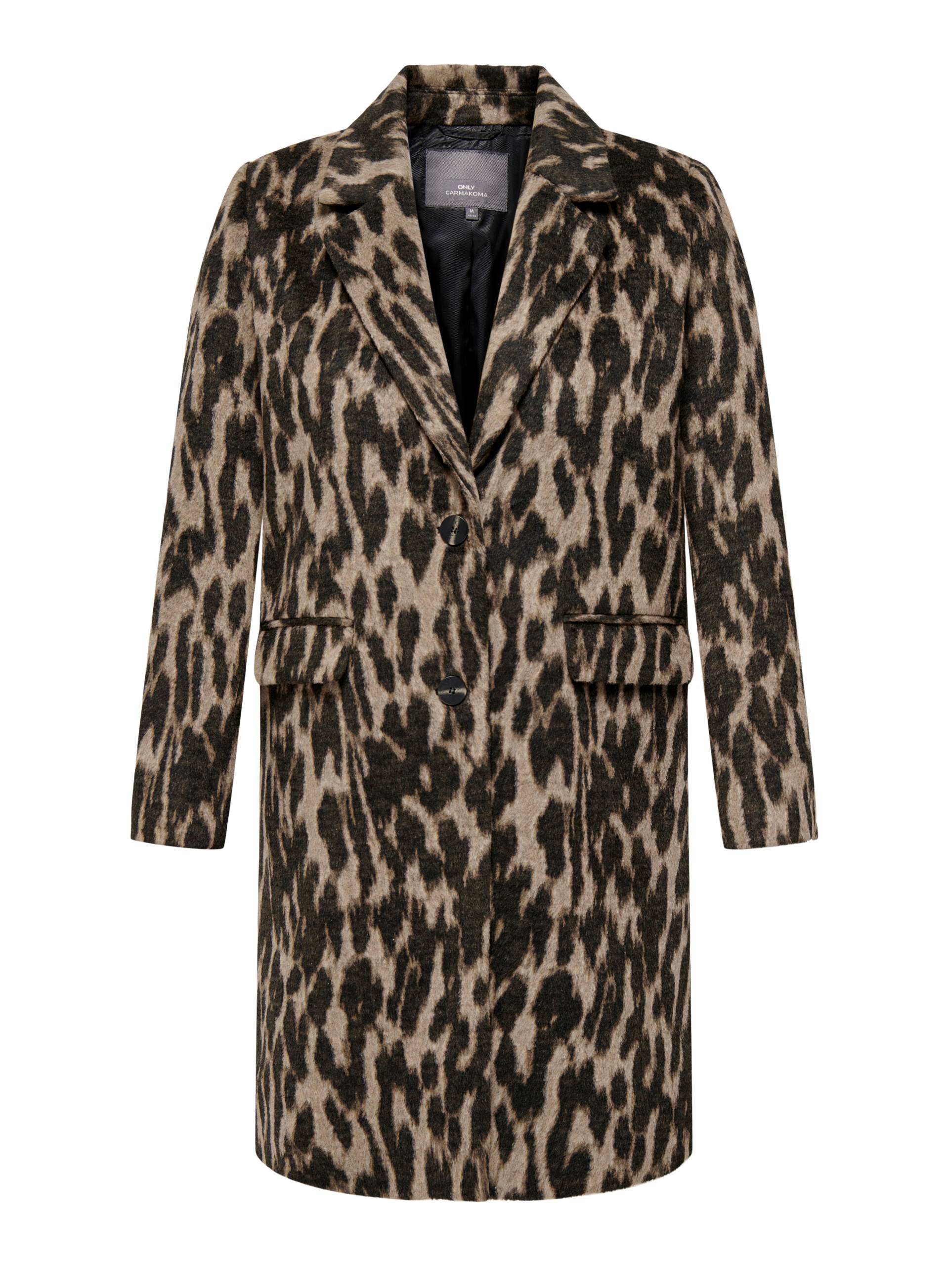 ONLY CARMAKOMA Kurzmantel »CARVALBORG ANIMAL LIFE COAT OTW«, mit Allover Animal Druck von ONLY CARMAKOMA