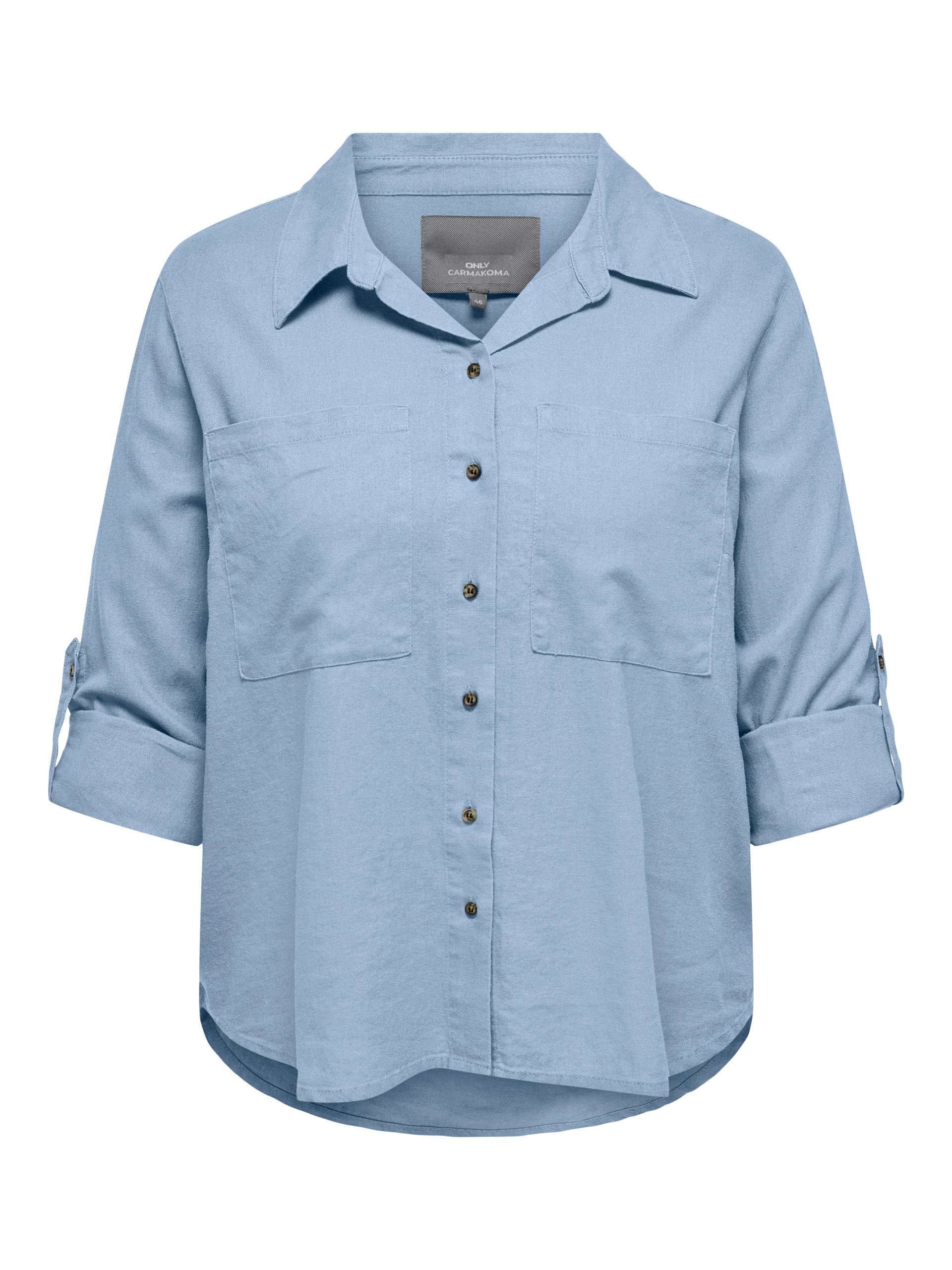 ONLY CARMAKOMA Langarmbluse »CARYASMIN-CARO L/S LINEN SHIRT PNT« von ONLY CARMAKOMA