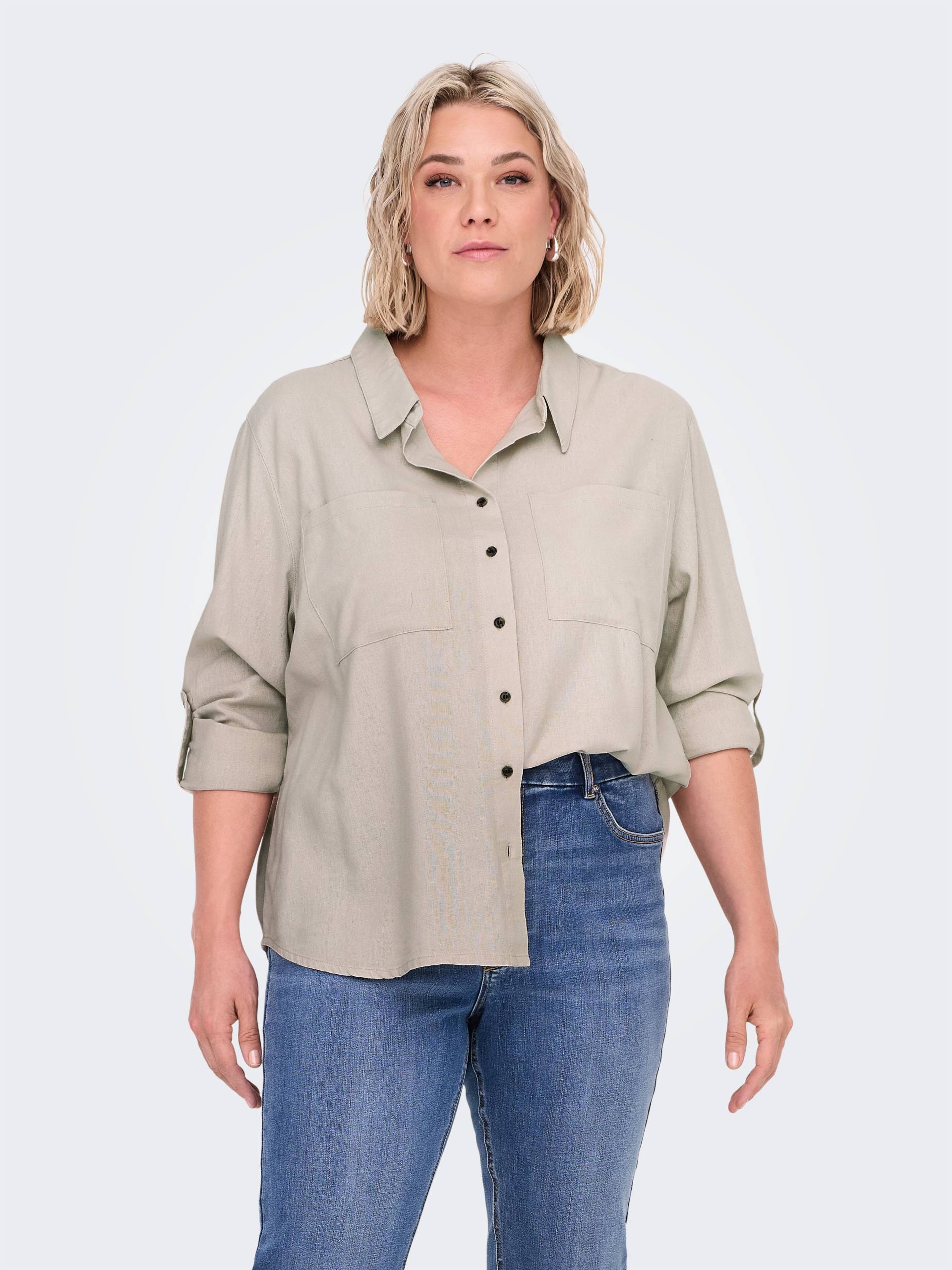 ONLY CARMAKOMA Langarmbluse »CARYASMIN-CARO L/S LINEN SHIRT PNT« ONLY CARMAKOMA Langarmbluse »CARYASMIN-CARO L/S LINEN SHIRT PNT« von ONLY CARMAKOMA