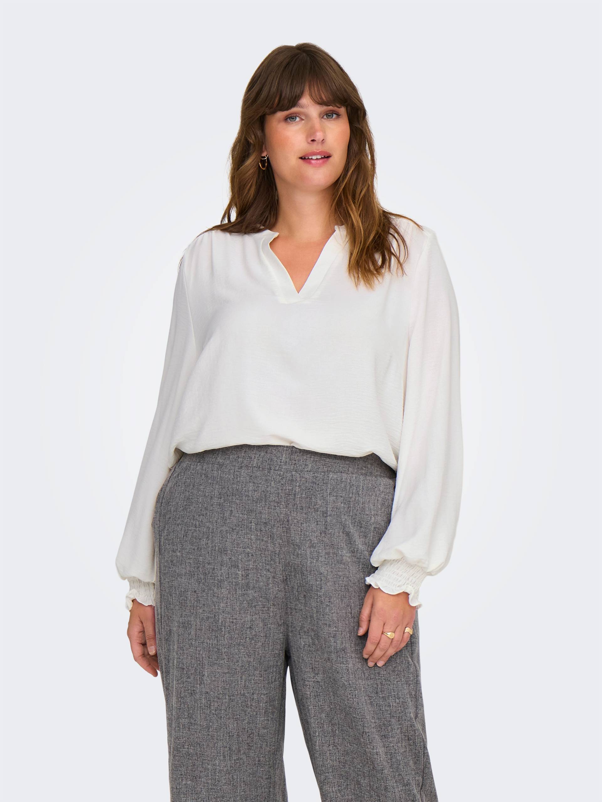 ONLY CARMAKOMA Shirtbluse »CARMETTA LIFE V-NECK TOP WVN NOOS« ONLY CARMAKOMA Shirtbluse »CARMETTA LIFE V-NECK TOP WVN NOOS« von ONLY CARMAKOMA