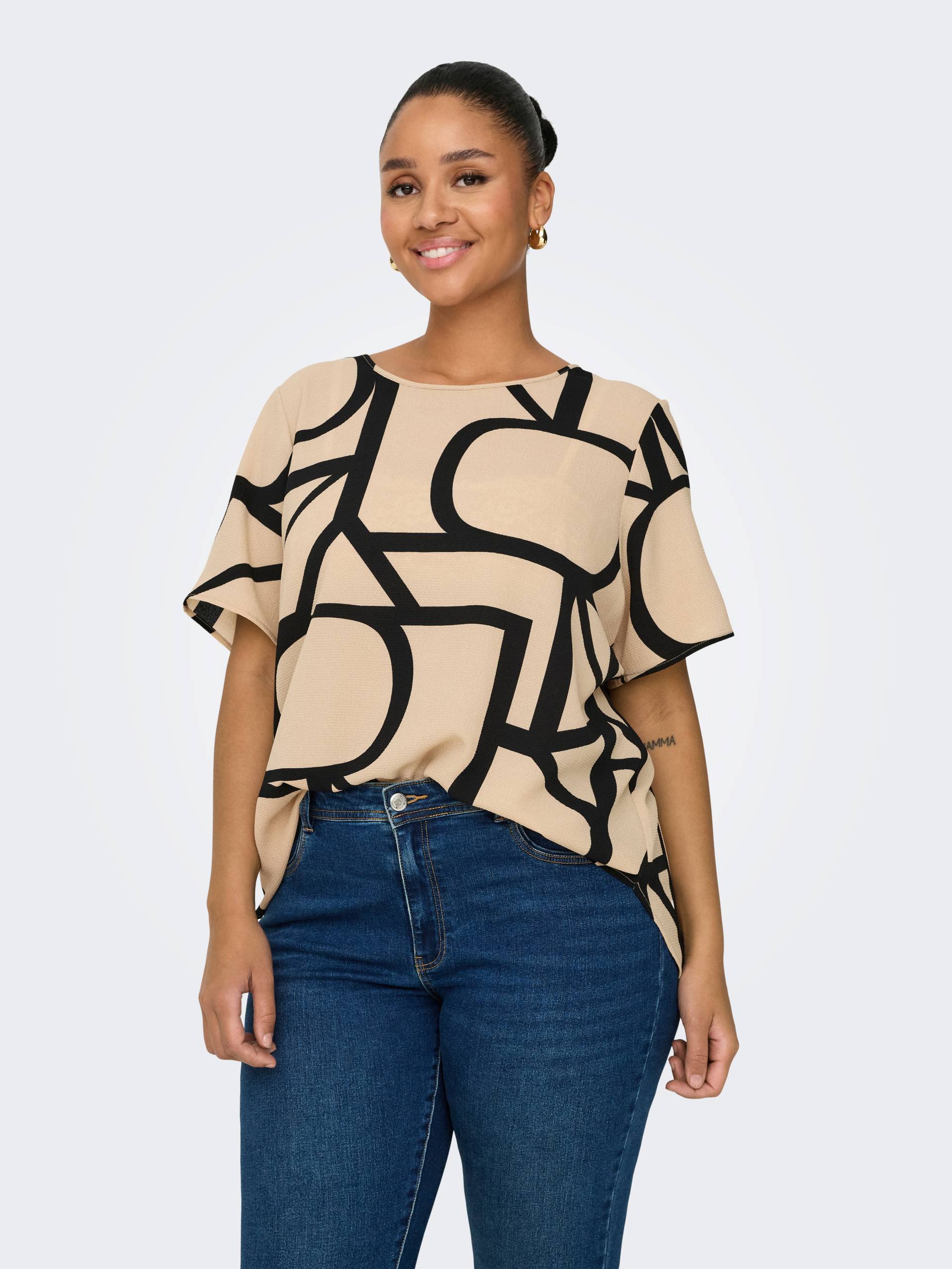 ONLY CARMAKOMA Shirtbluse »CARVICA SS TOP WVN NOOS« ONLY CARMAKOMA Shirtbluse »CARVICA SS TOP WVN NOOS« von ONLY CARMAKOMA