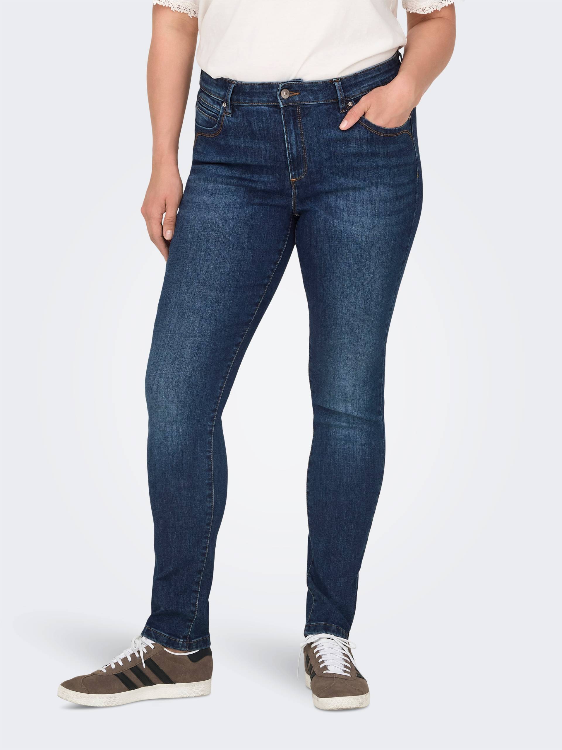 ONLY CARMAKOMA Skinny-fit-Jeans »CARKARLA REG SK ANK ZIP DNM BJ581 NOOS« von ONLY CARMAKOMA