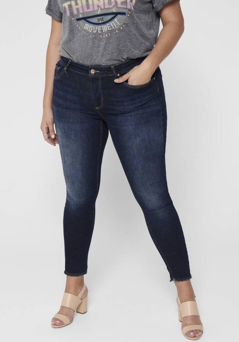 ONLY CARMAKOMA Skinny-fit-Jeans »CARWILLY REG SK ANK JNS«, in washed-out Optik von ONLY CARMAKOMA