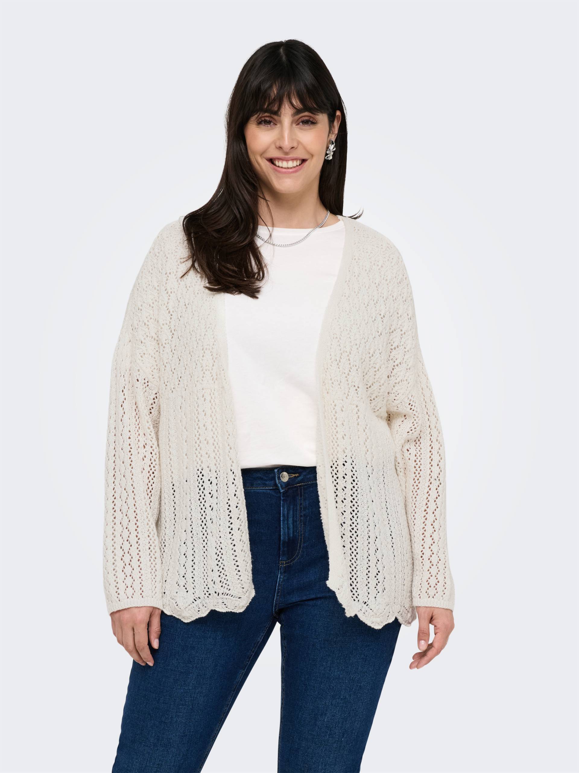 ONLY CARMAKOMA Strickjacke »CARNOLA 7/8 LIFE OPEN CARDIGAN KNT NOOS« von ONLY CARMAKOMA