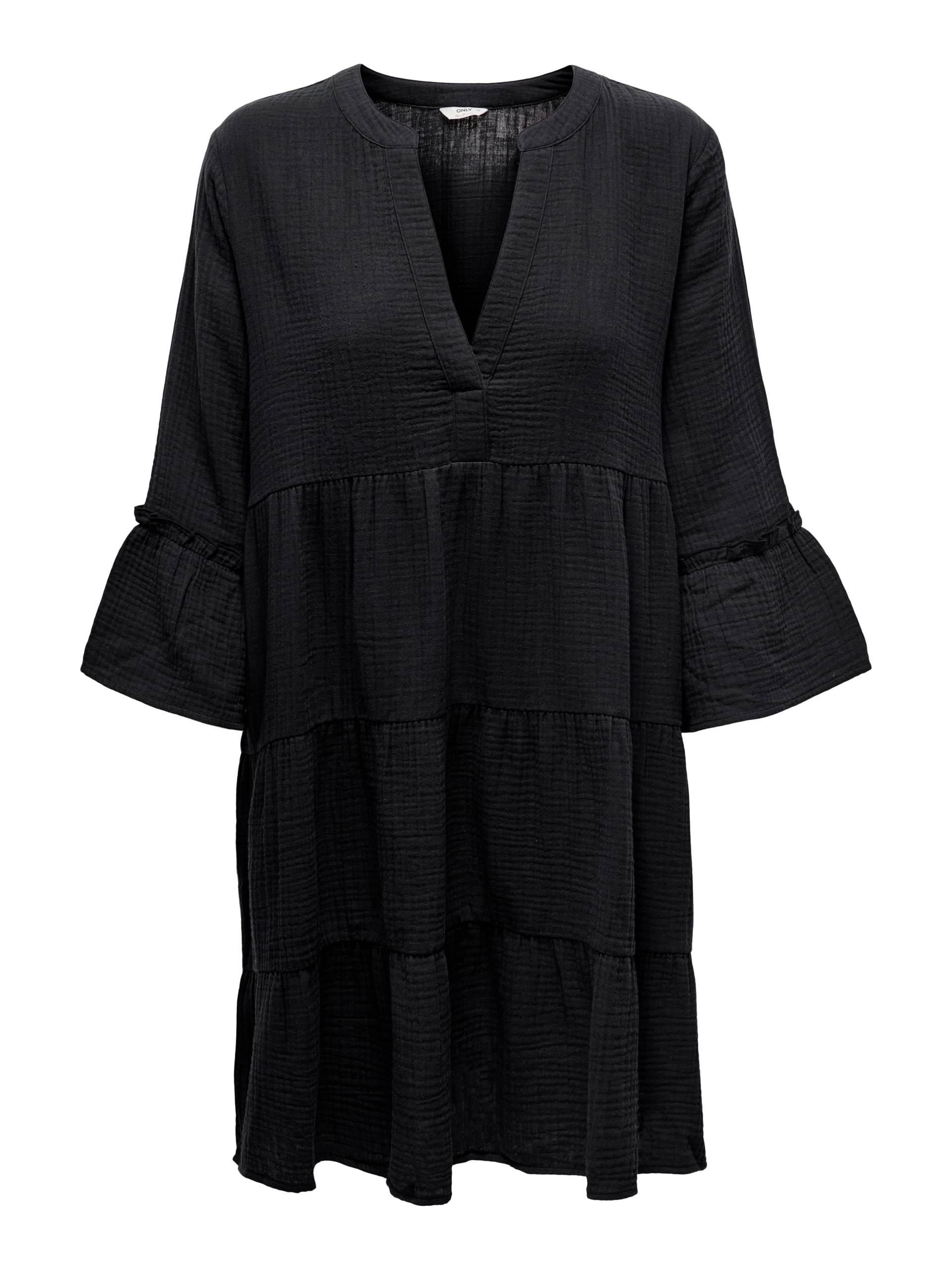 ONLY CARMAKOMA Tunikakleid »CARTHYRA LIFE PEPLUM DRESS WVN«, aus Musselin von ONLY CARMAKOMA
