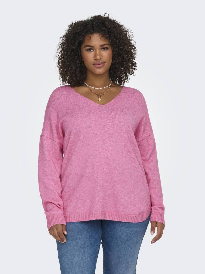 ONLY CARMAKOMA V-Ausschnitt-Pullover »CARMARGARETA LS PULLOVER KNT NOOS« von ONLY CARMAKOMA