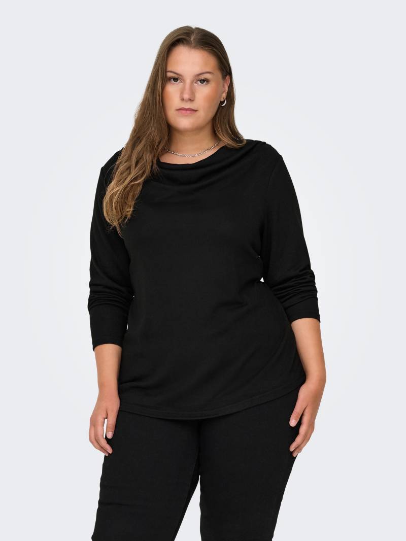 ONLY CARMAKOMA Wasserfallshirt »CARALBA MIRSE L/S WATERFALL TOP JRS« von ONLY CARMAKOMA