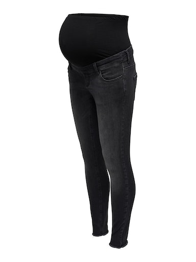 ONLY MATERNITY Umstandsjeans »OLMBLUSH MID SK ANK RW DNM REABOX NOOS«, mit Destroyed Effekt von ONLY MATERNITY