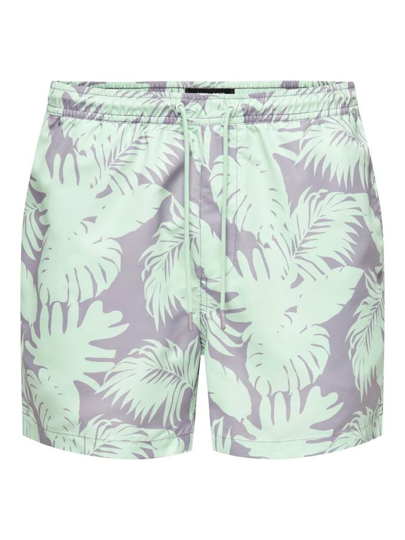 ONLY & SONS Badeshorts »ONSTED LIFE SWIM SHORT FLOWER AOP 2« von ONLY & SONS