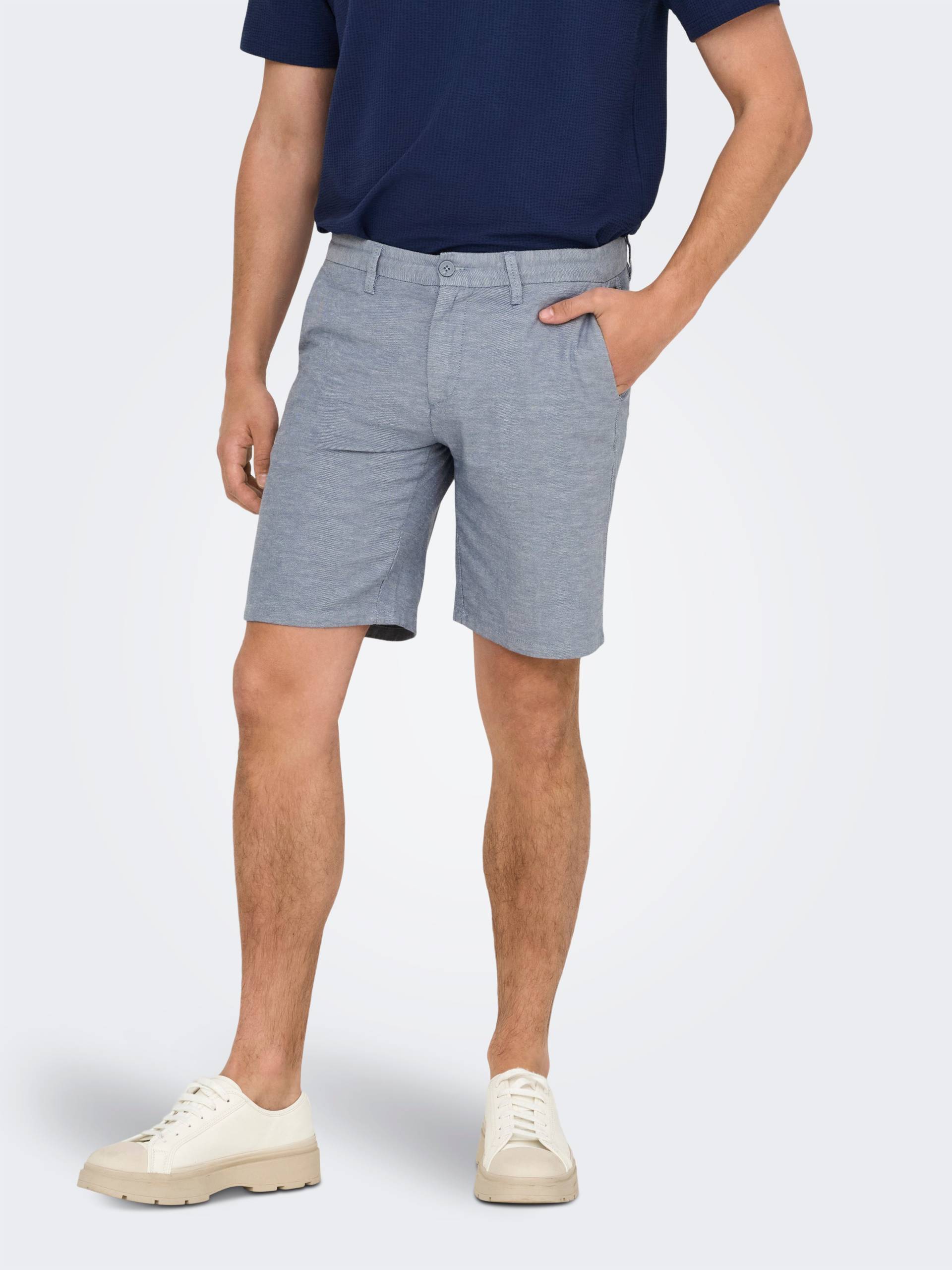 ONLY & SONS Chinoshorts »ONSMARK 0011 COTTON LINEN SHORTS NOOS« ONLY & SONS Chinoshorts »ONSMARK 0011 COTTON LINEN SHORTS NOOS« von ONLY & SONS