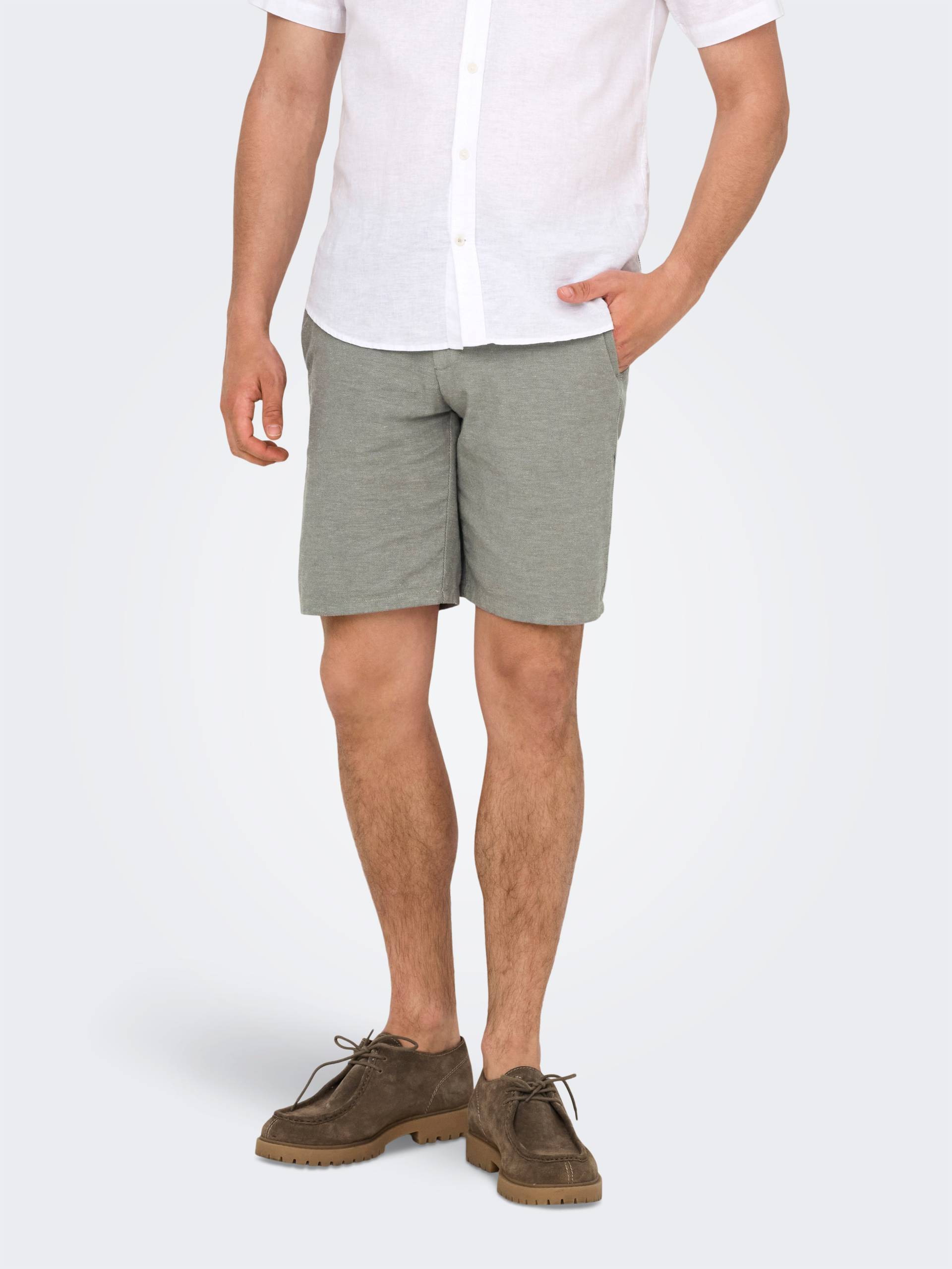 ONLY & SONS Chinoshorts »ONSMARK 0011 COTTON LINEN SHORTS NOOS« ONLY & SONS Chinoshorts »ONSMARK 0011 COTTON LINEN SHORTS NOOS« von ONLY & SONS