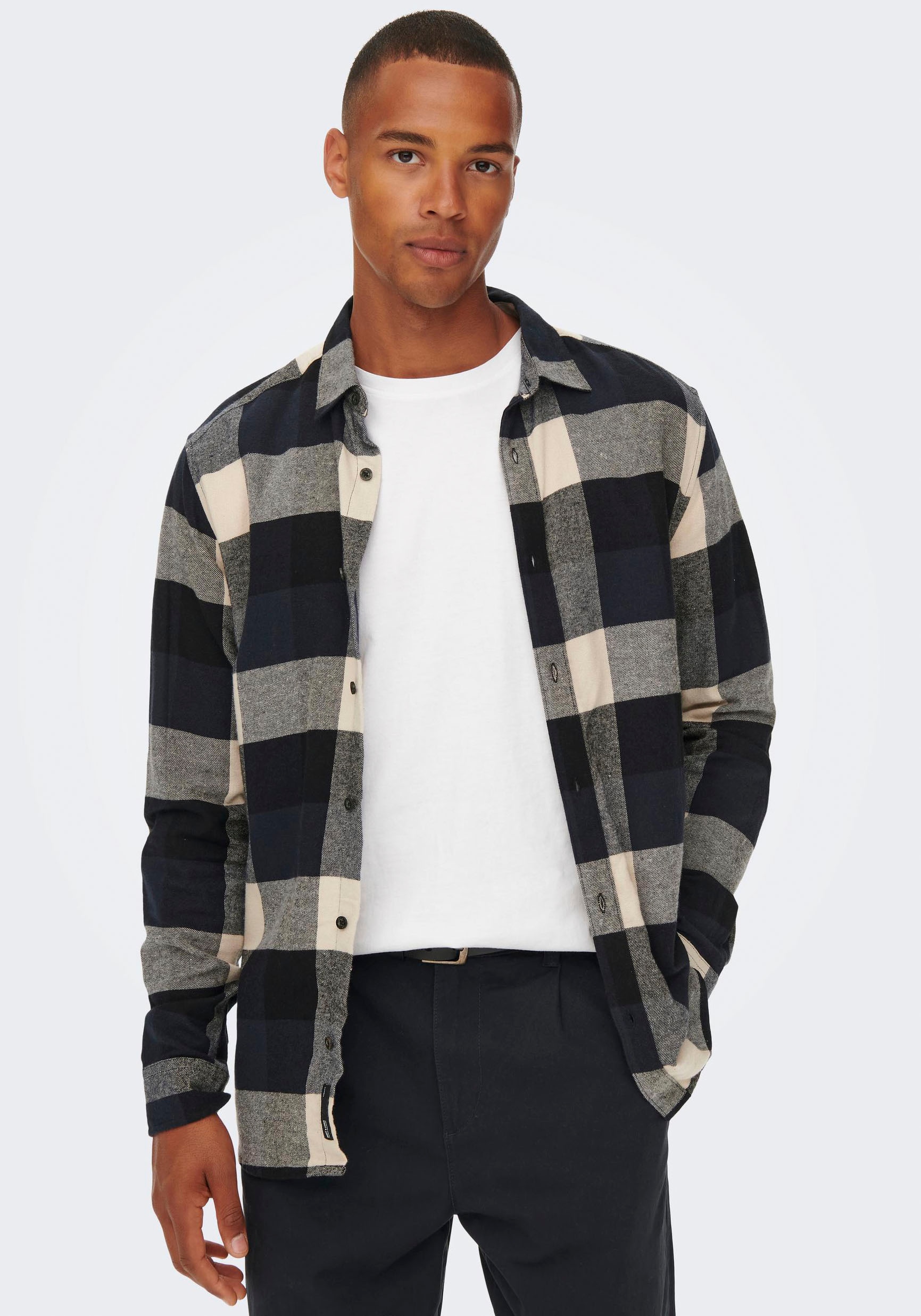 ONLY & SONS Karohemd »GUDMUND LIFE LS 3T CHECK SHIRT« von ONLY & SONS