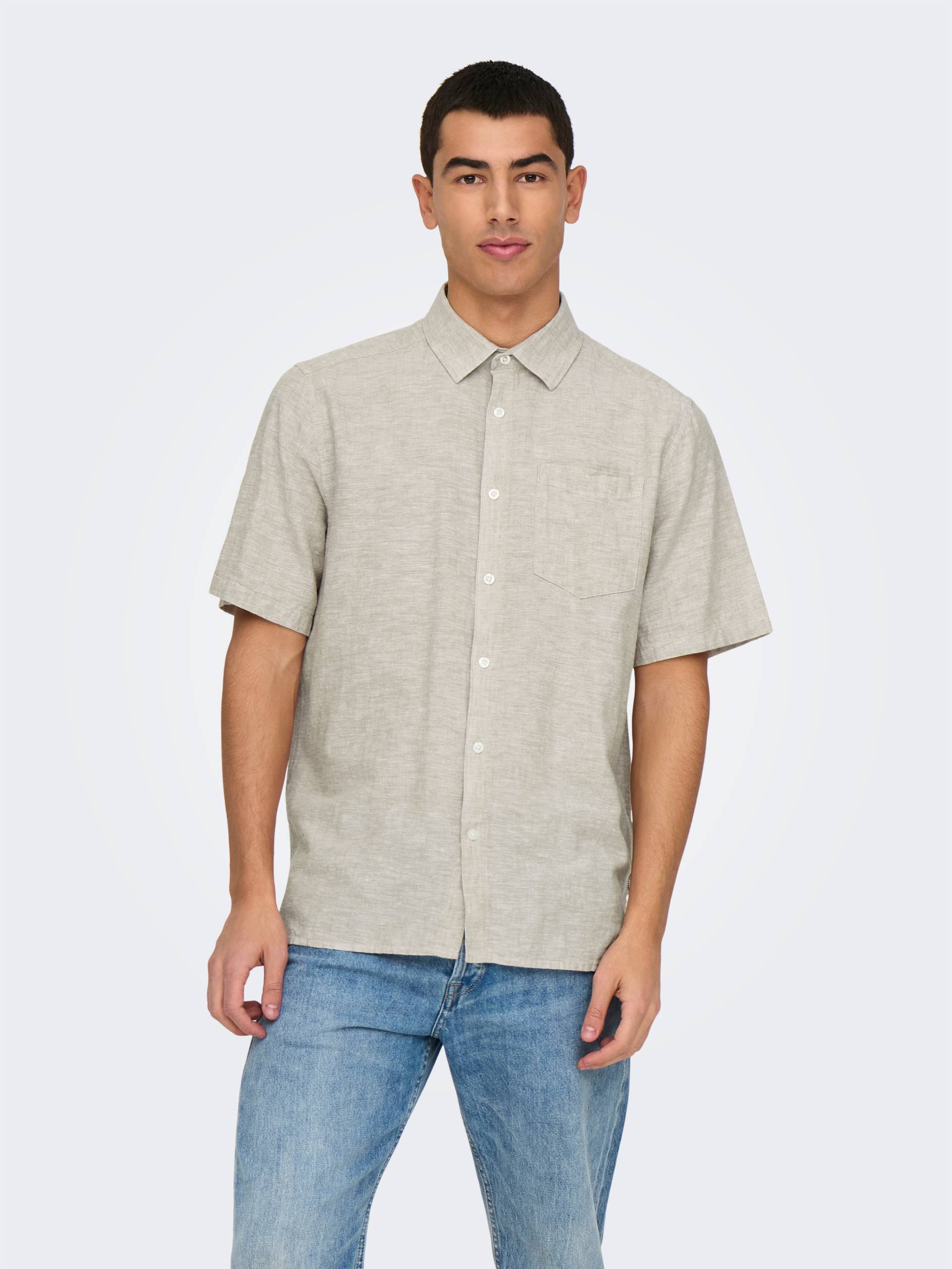 ONLY & SONS Kurzarmhemd »ONSCAIDEN LIFE REG SS 1 PKT SHIRT« ONLY & SONS Kurzarmhemd »ONSCAIDEN LIFE REG SS 1 PKT SHIRT« von ONLY & SONS