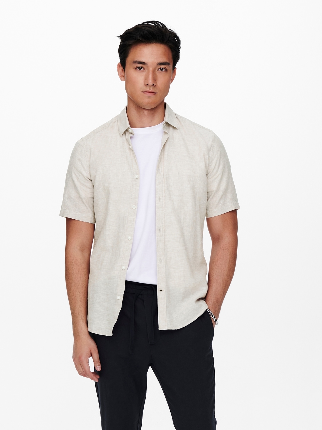 ONLY & SONS Kurzarmhemd »ONSCAIDEN SS SOLID LINEN SHIRT NOOS« ONLY & SONS Kurzarmhemd »ONSCAIDEN SS SOLID LINEN SHIRT NOOS« von ONLY & SONS