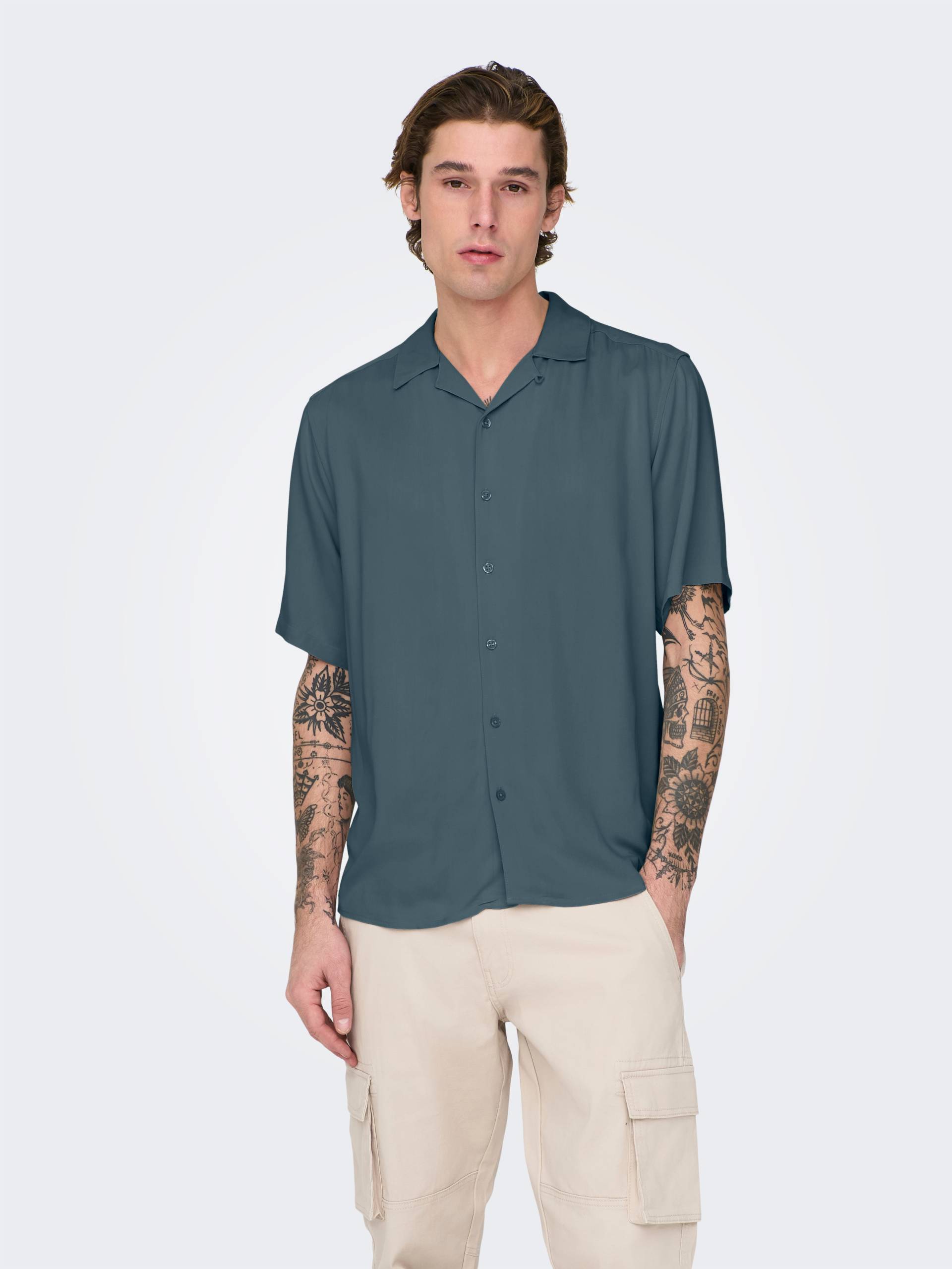 ONLY & SONS Kurzarmhemd »ONSDASH LIFE REG VISC RES SS SHIRT« ONLY & SONS Kurzarmhemd »ONSDASH LIFE REG VISC RES SS SHIRT« von ONLY & SONS