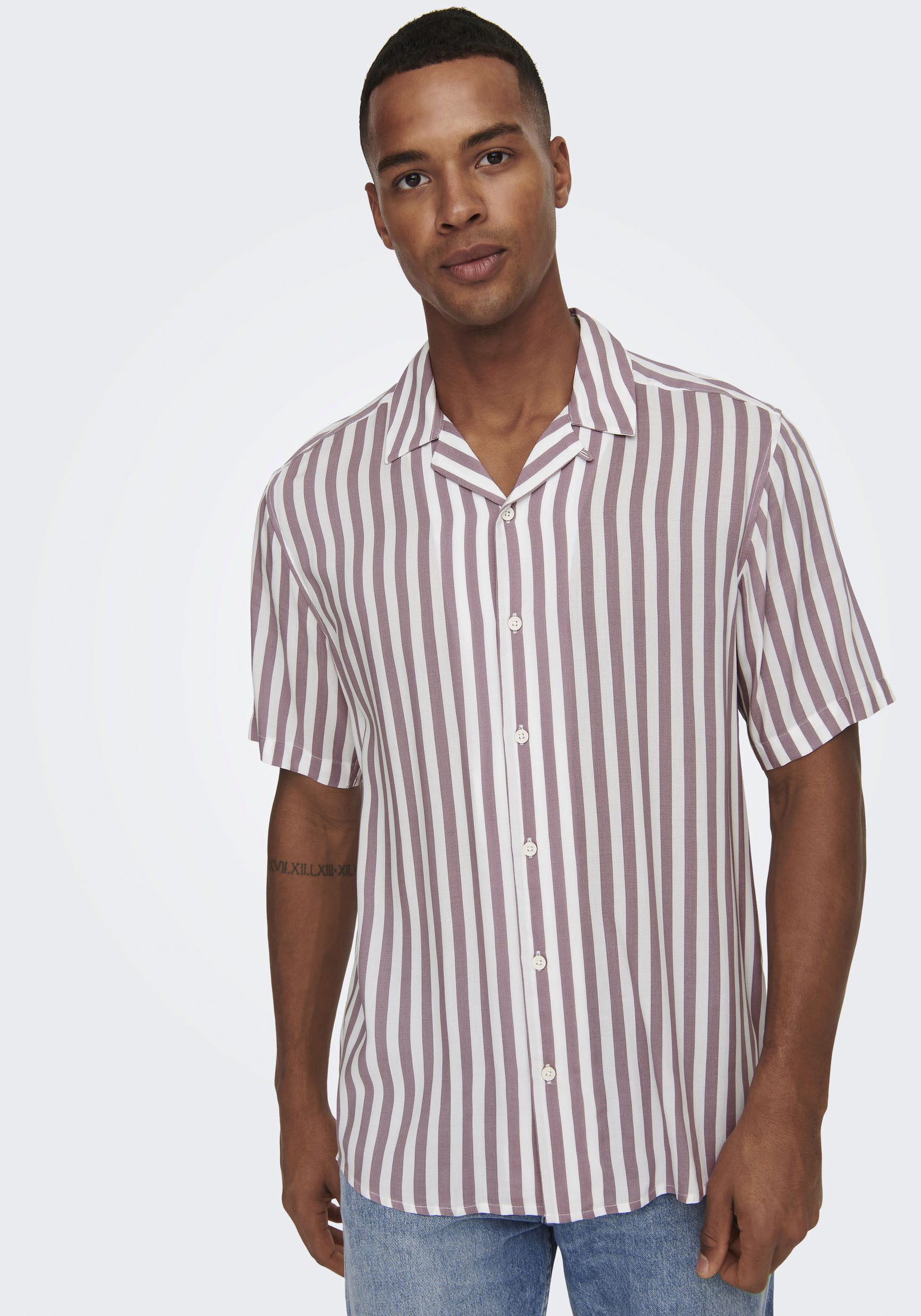 ONLY & SONS Kurzarmhemd »ONSWAYNE LIFE SS VISCOSE« von ONLY & SONS