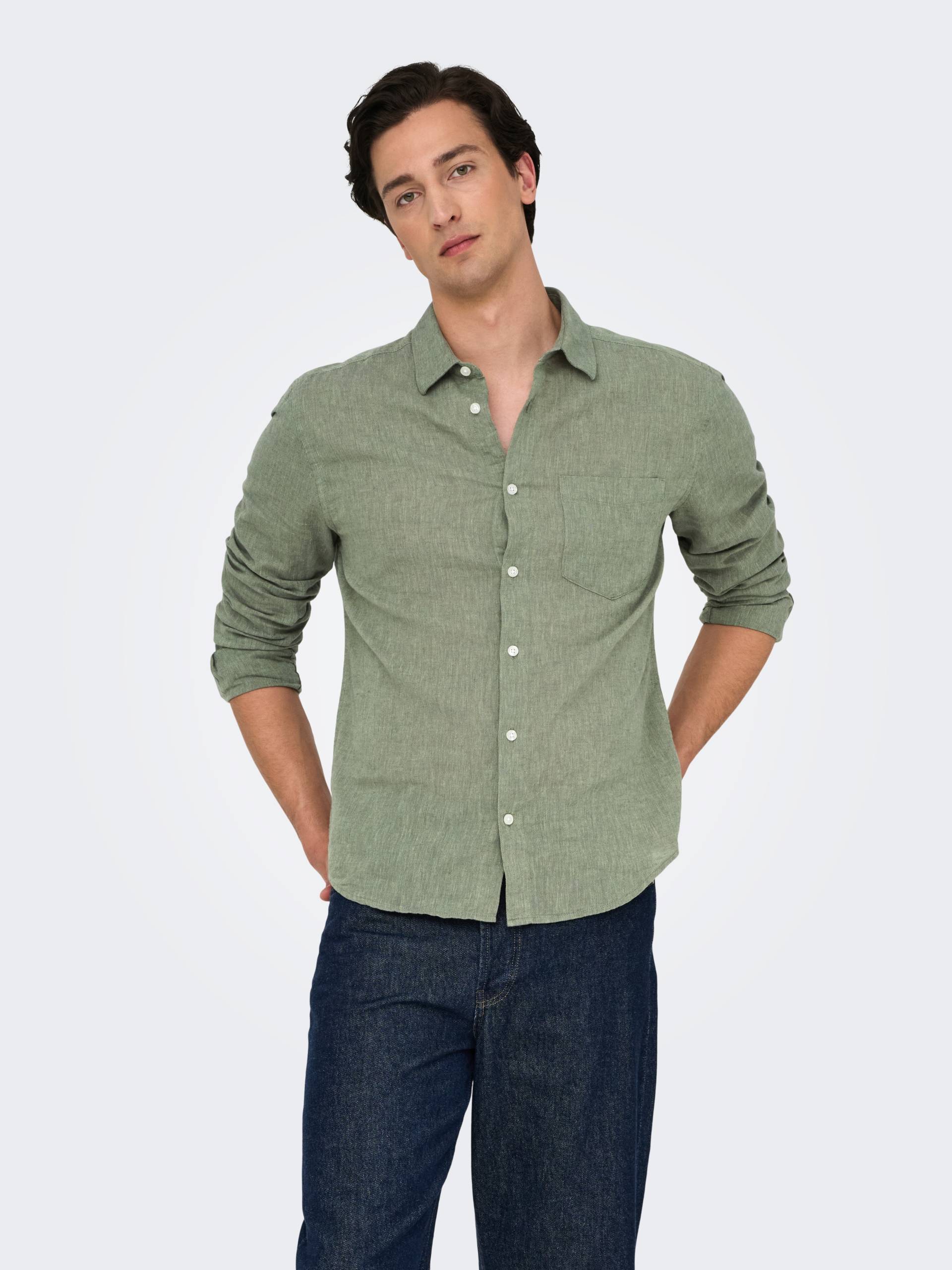 ONLY & SONS Langarmhemd »ONSCAIDEN LIFE REG LS 1 PKT SHIRT NOOS« ONLY & SONS Langarmhemd »ONSCAIDEN LIFE REG LS 1 PKT SHIRT NOOS« von ONLY & SONS