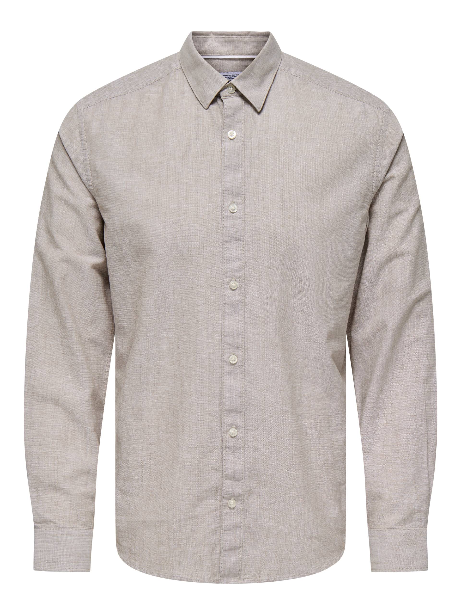 ONLY & SONS Langarmhemd »ONSCANTLEY LIFE LS SOLID LINEN SHIR OTL« ONLY & SONS Langarmhemd »ONSCANTLEY LIFE LS SOLID LINEN SHIR OTL« von ONLY & SONS