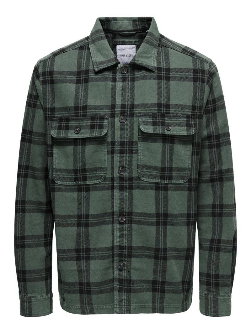 ONLY & SONS Langarmhemd »ONSOLIVER TWILL OVERDYE OVERSHIRT BF« von ONLY & SONS