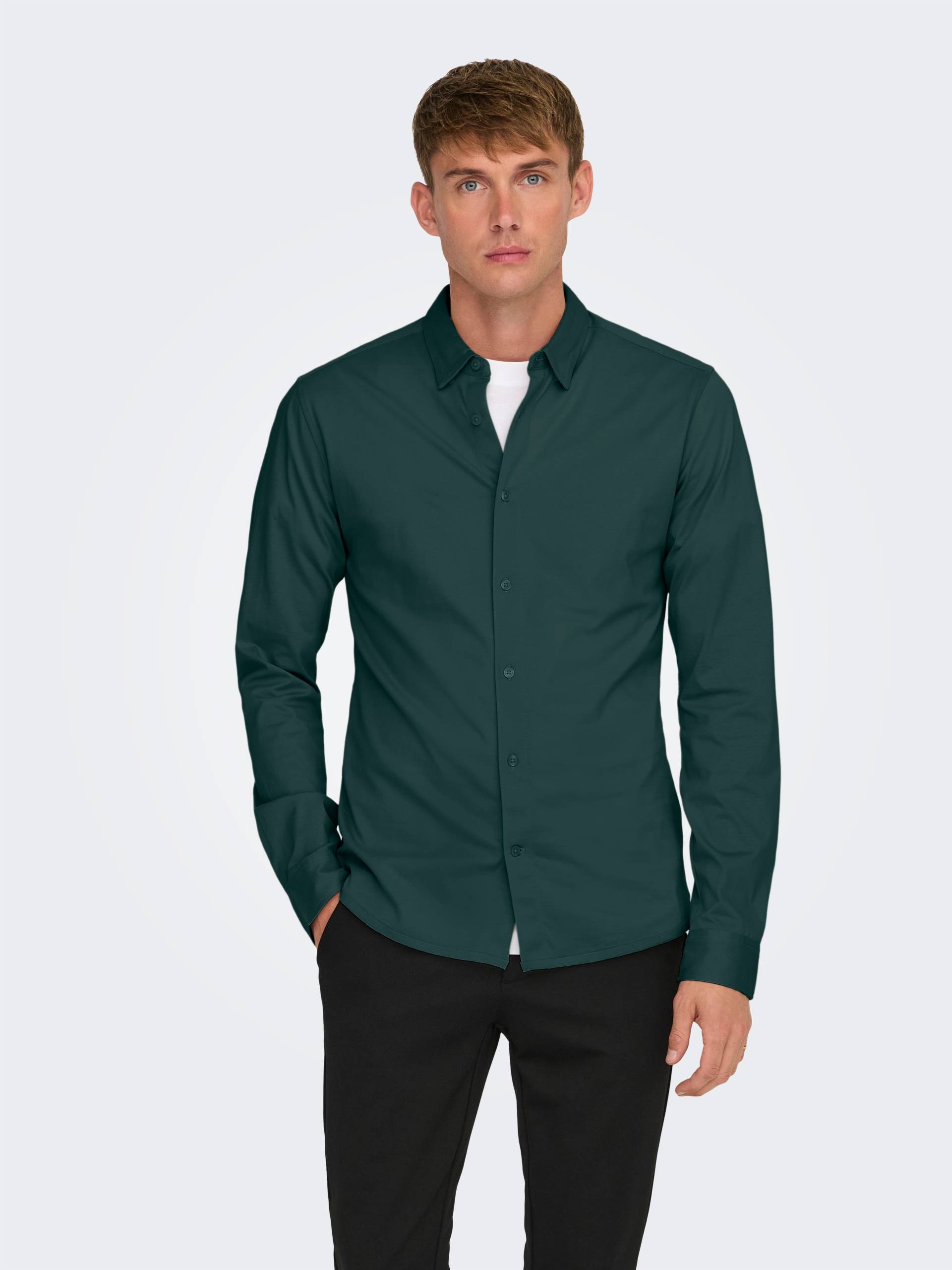 ONLY & SONS Langarmhemd »ONSROBIN B/U LS STRETCH SHIRT NOOS« von ONLY & SONS