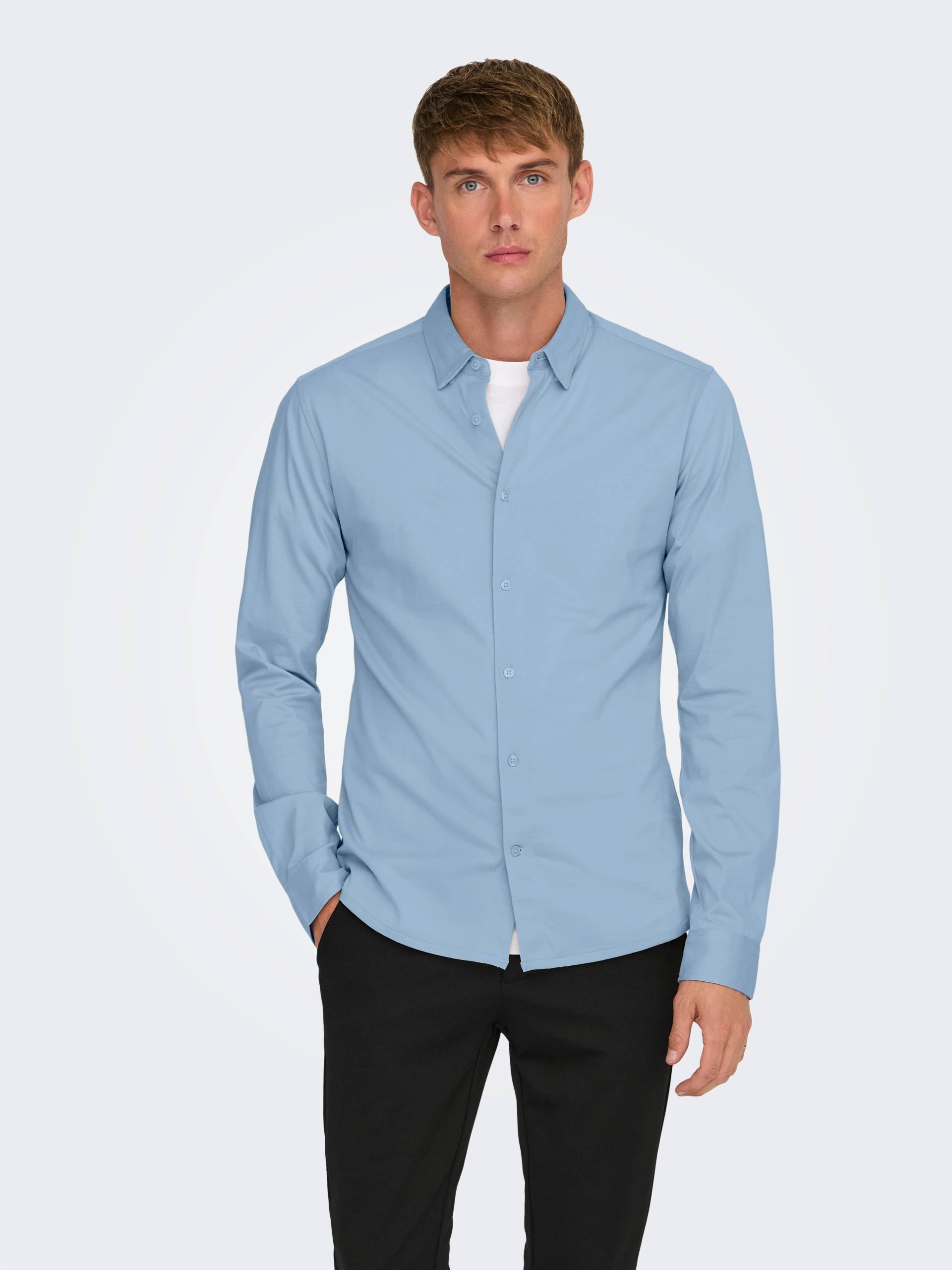 ONLY & SONS Langarmhemd »ONSROBIN B/U LS STRETCH SHIRT NOOS« von ONLY & SONS