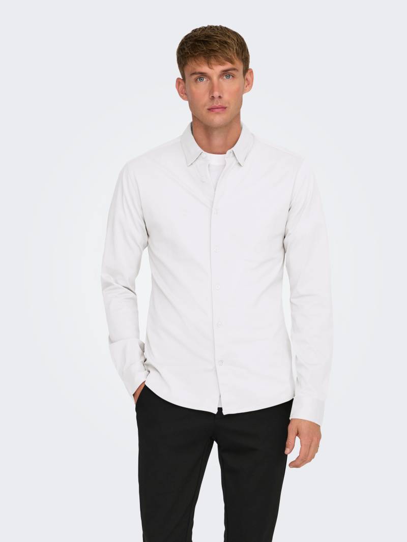 ONLY & SONS Langarmhemd »ONSROBIN B/U LS STRETCH SHIRT NOOS« von ONLY & SONS