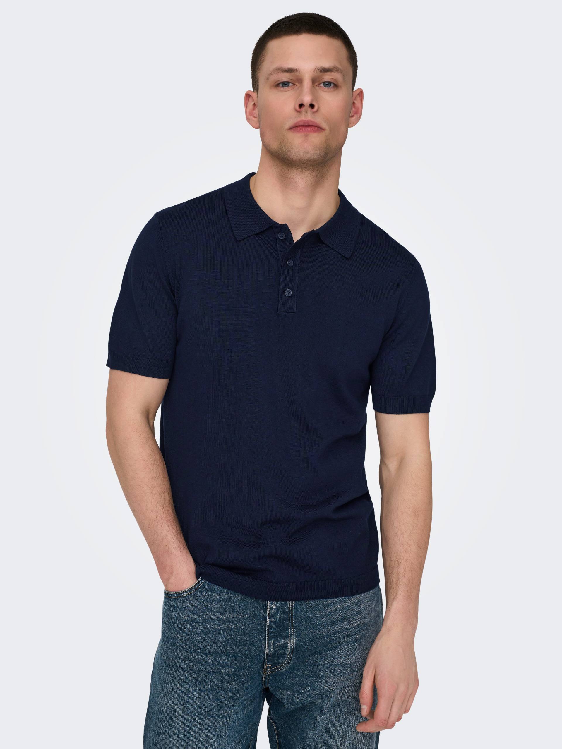 ONLY & SONS Poloshirt »ONSWYLER LIFE REG 14 SS POLO KNIT NOOS« von ONLY & SONS