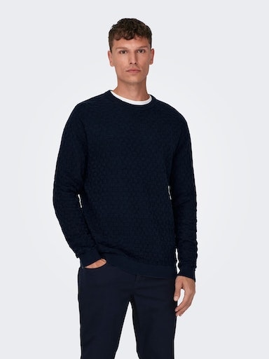 ONLY & SONS Rundhalspullover »ONSKALLE REG 12 STRUC CREW KNIT NOOS« ONLY & SONS Rundhalspullover »ONSKALLE REG 12 STRUC CREW KNIT NOOS« von ONLY & SONS