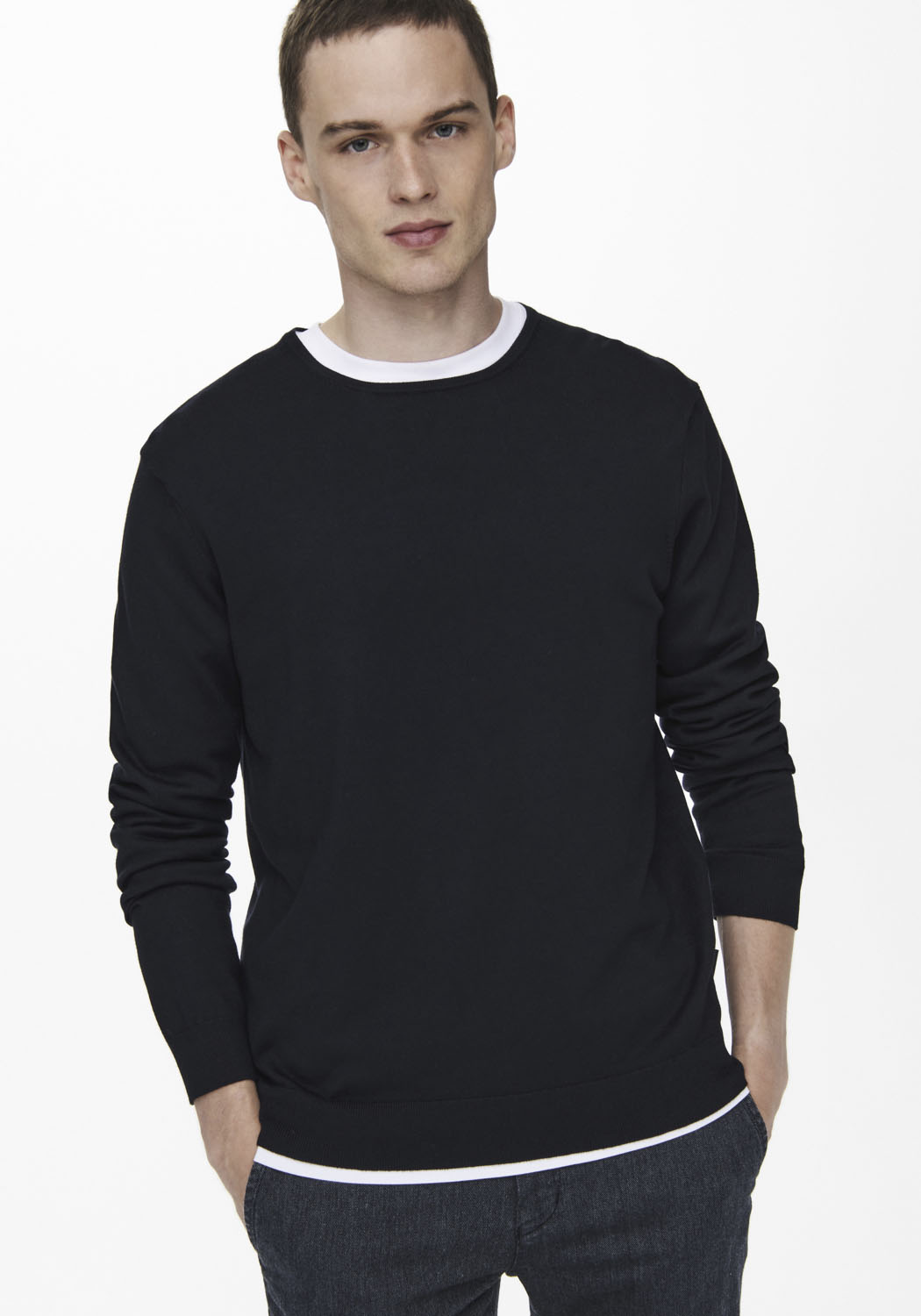 ONLY & SONS Rundhalspullover »WYLER LIFE CREW KNIT« von ONLY & SONS