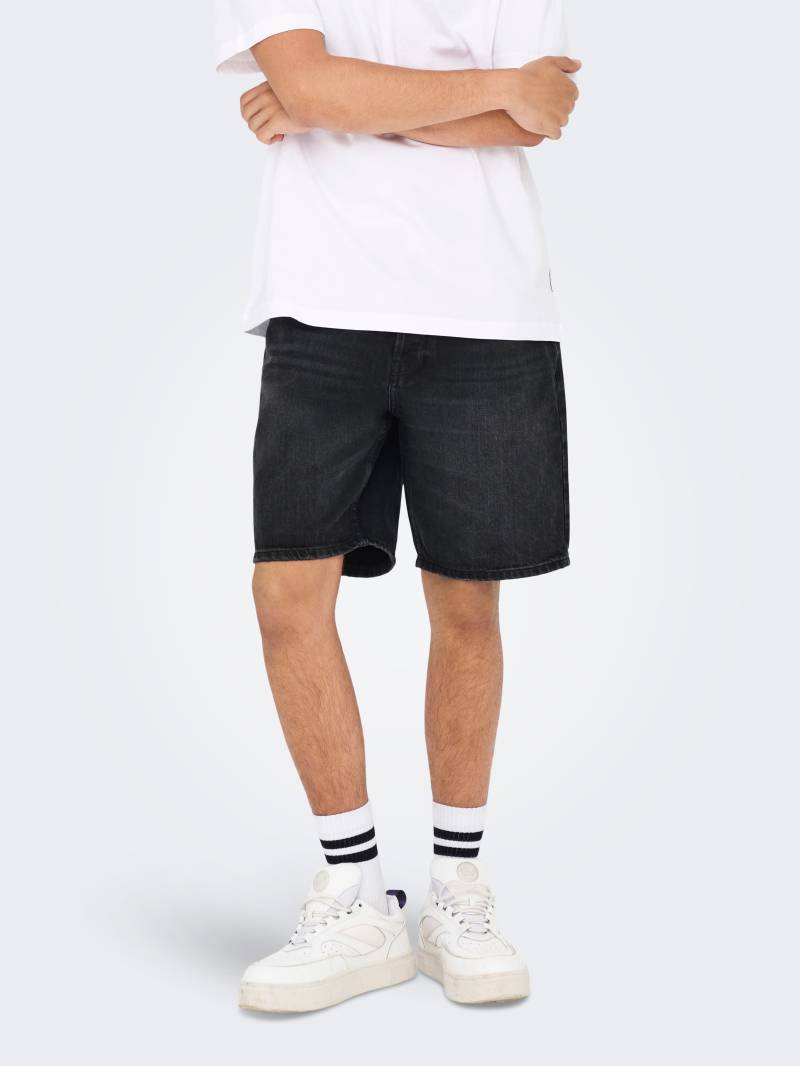 ONLY & SONS Shorts »ONSEDGE BLACK 2047 TAI DNM SHORTS« von ONLY & SONS