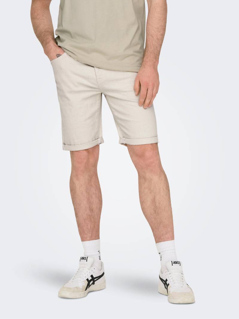 ONLY & SONS Shorts »ONSPLY ECRU 9296 AZG DNM SHORTS« von ONLY & SONS