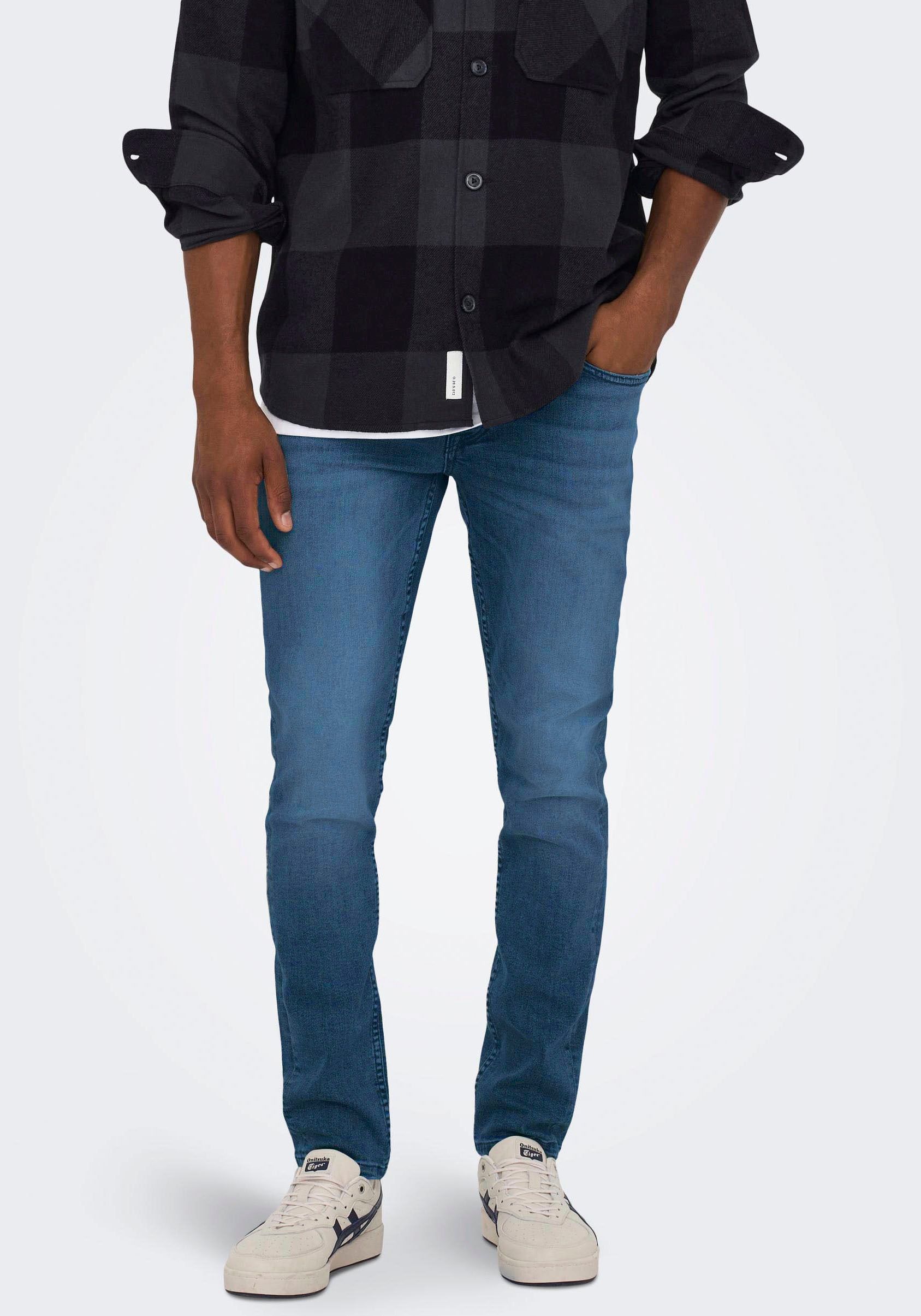 ONLY & SONS Slim-fit-Jeans »ONSLOOM SLIM D. BLUE 7777 DNM JEANS OT« ONLY & SONS Slim-fit-Jeans »ONSLOOM SLIM D. BLUE 7777 DNM JEANS OT« von ONLY & SONS