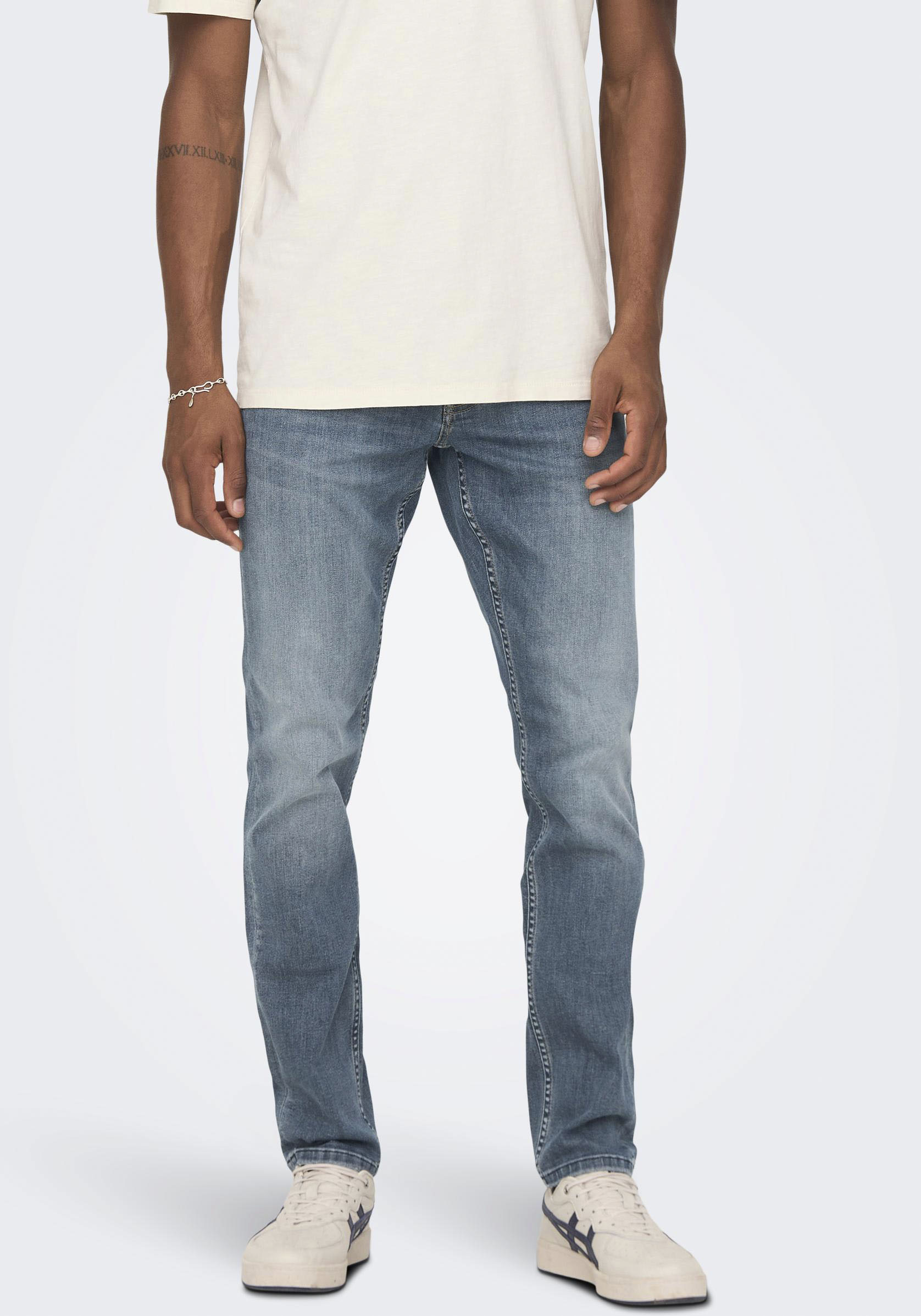 ONLY & SONS Slim-fit-Jeans »OS ONSLOOM SLIM BLUE GREY 40«, mit Destroyed Effekt von ONLY & SONS