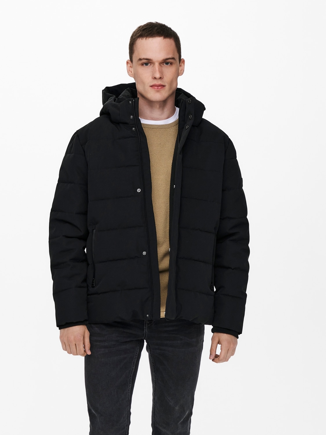 ONLY & SONS Steppjacke »ONSCAYSON PUFFA OTW NOOS«, mit Kapuze von ONLY & SONS