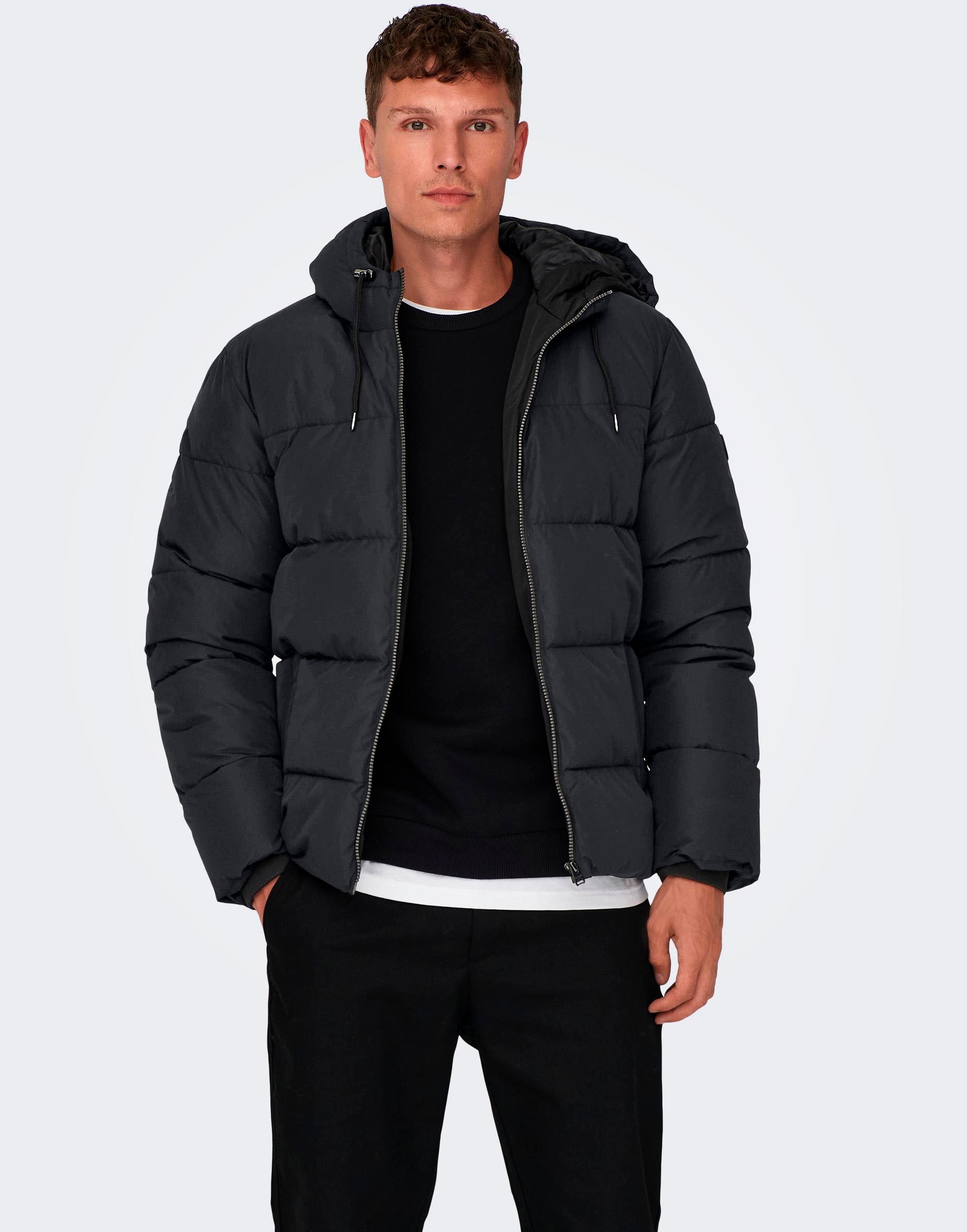 ONLY & SONS Steppjacke »ONSMARLON LIFE HOOD PUFFER JACKET OTW VD«, mit Kapuze von ONLY & SONS