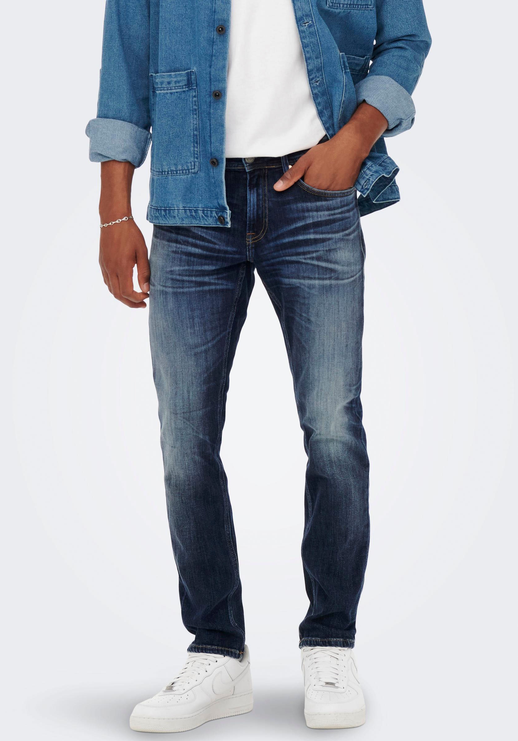 ONLY & SONS Straight-Jeans »ONSWEFT REGULAR WB 0021 TAI DNM NOOS«, im 4-Pocket-Style von ONLY & SONS