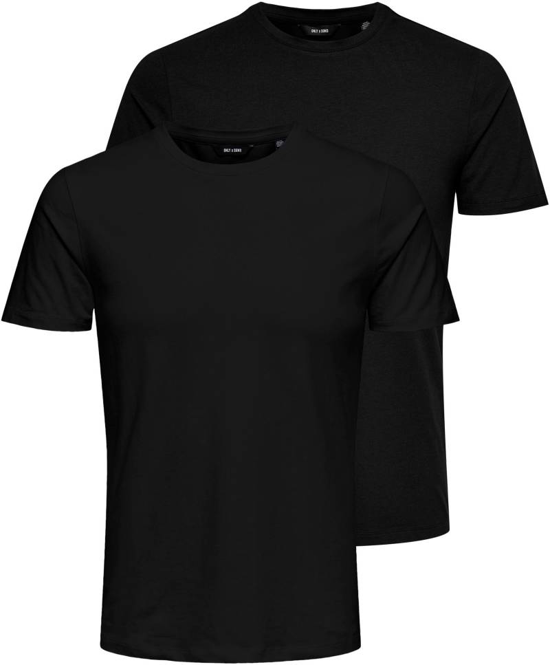 ONLY & SONS T-Shirt »BASIC LIFE SLIM O-NECK 2-PACK« von ONLY & SONS