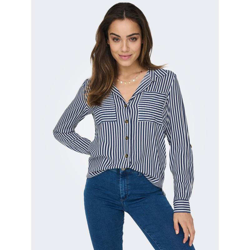 Only - Bluse, für Damen, Zweifarbig Größe M von Only