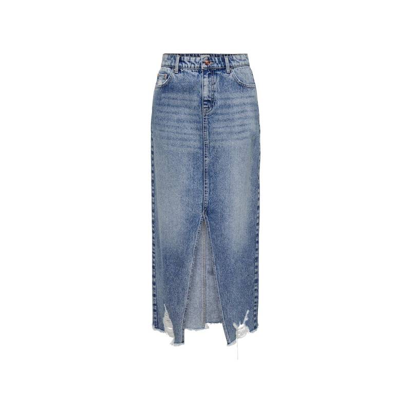 Only - Langer Jeansrock, für Damen, Blau Denim, Größe M von Only